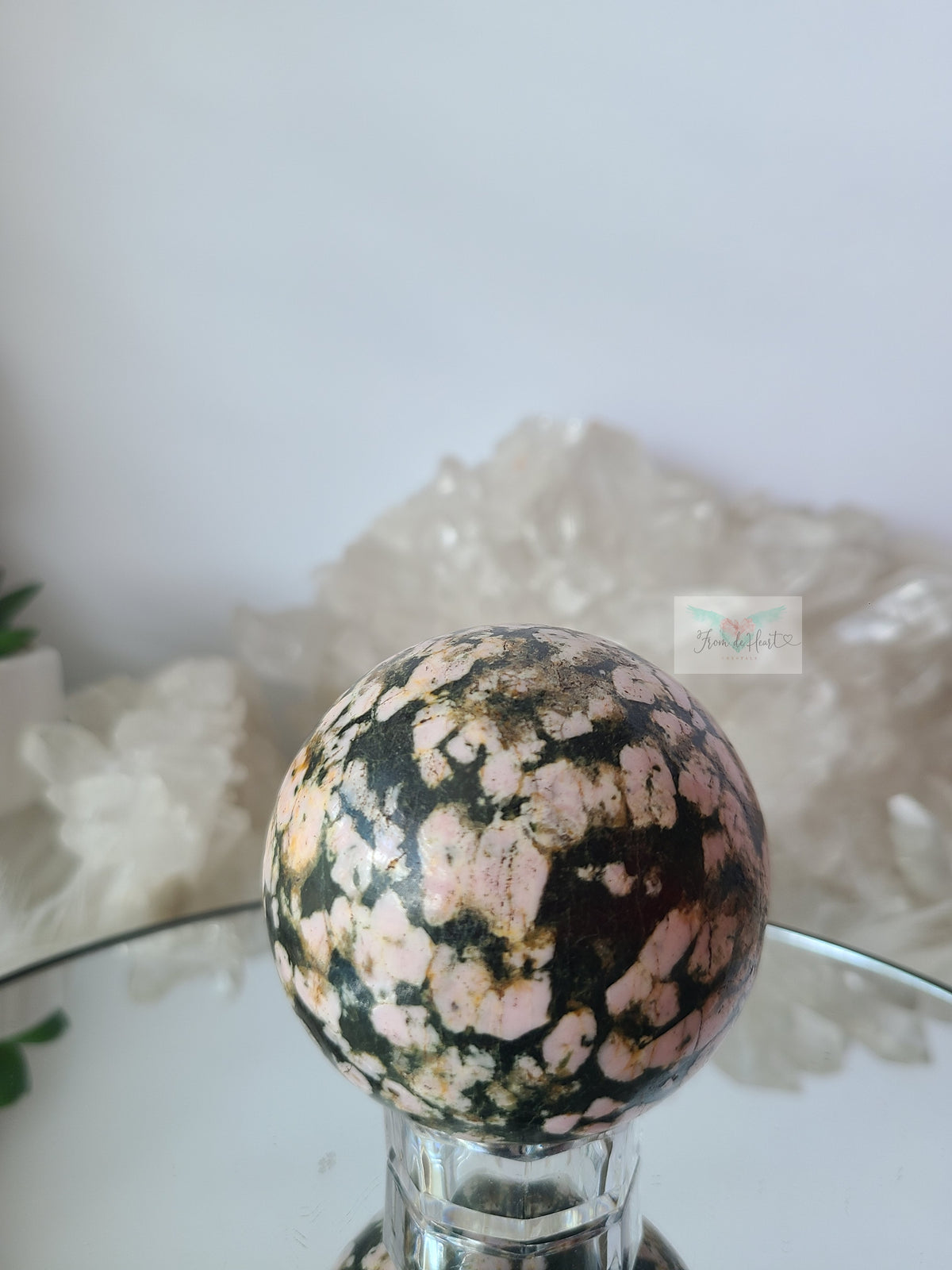Marshmallow Jasper Sphere