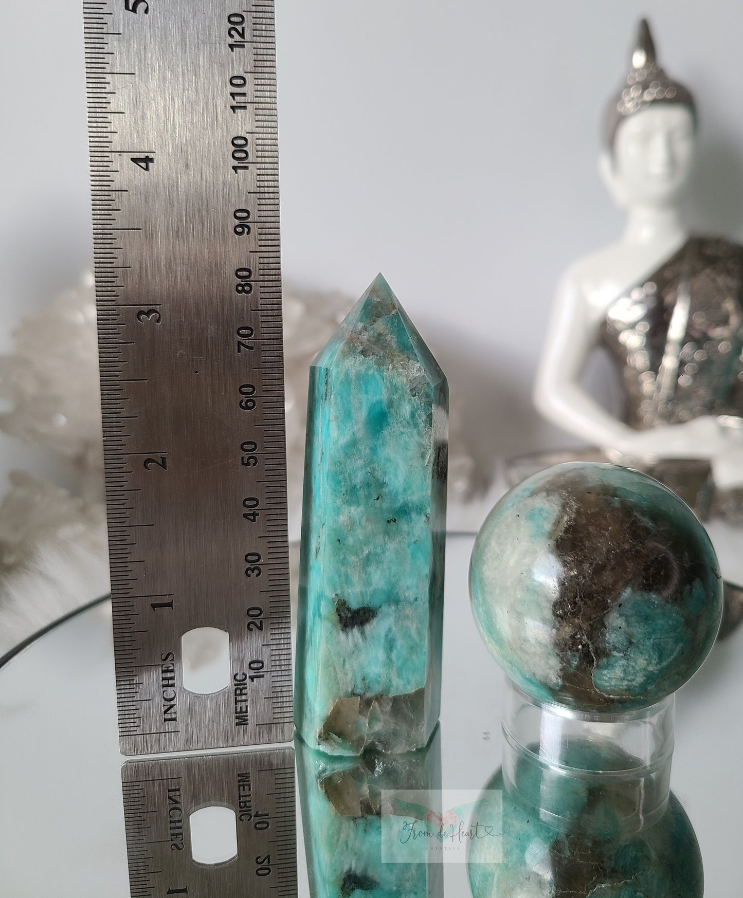 Amazonite Smoky Quartz Pair (SALE)