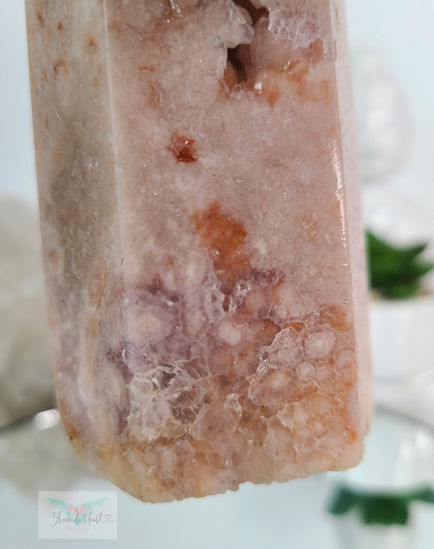 Pink Amethyst Tower with Jasper (Sale)