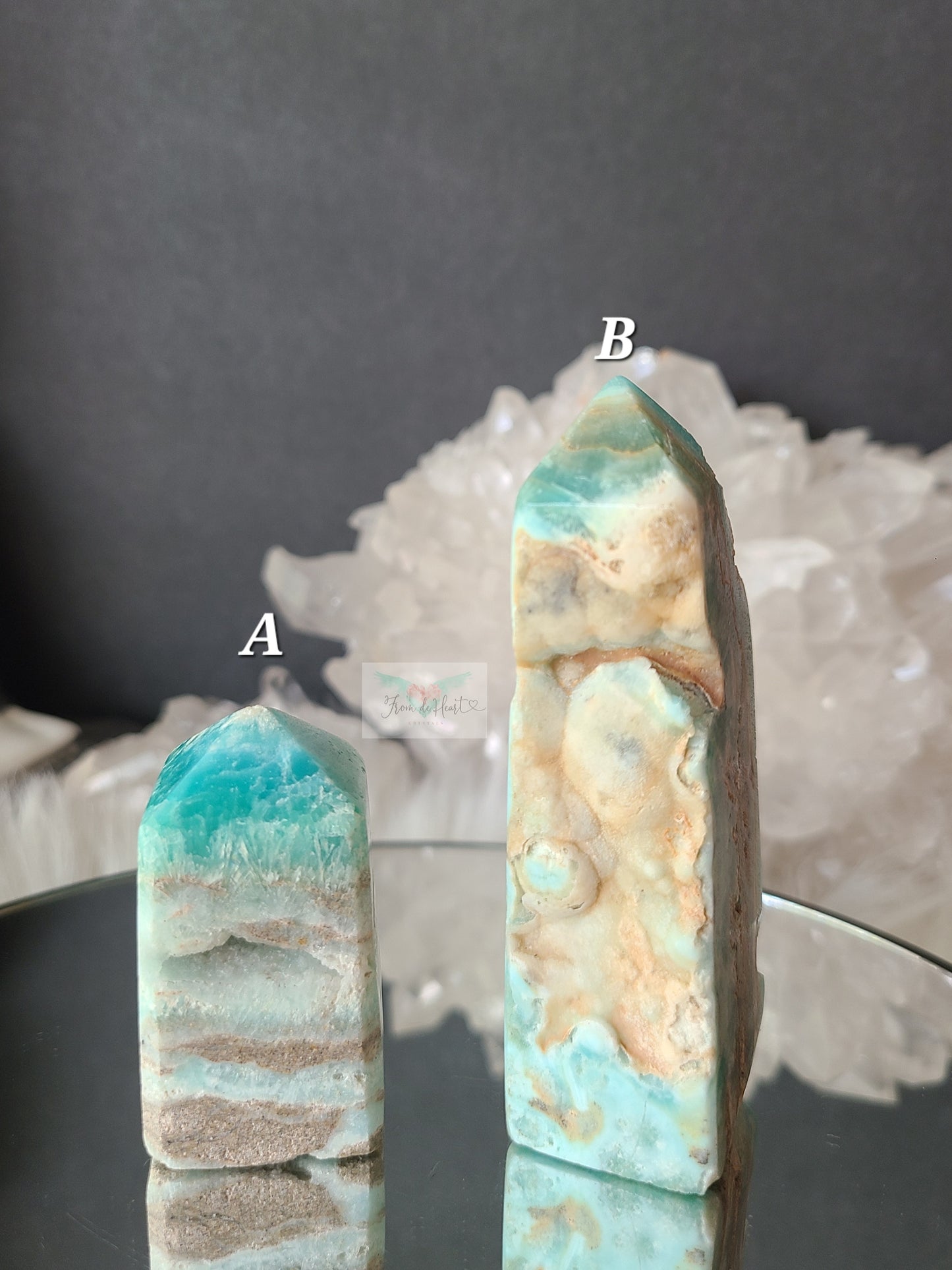 Blue Aragonite Tower (A and B)