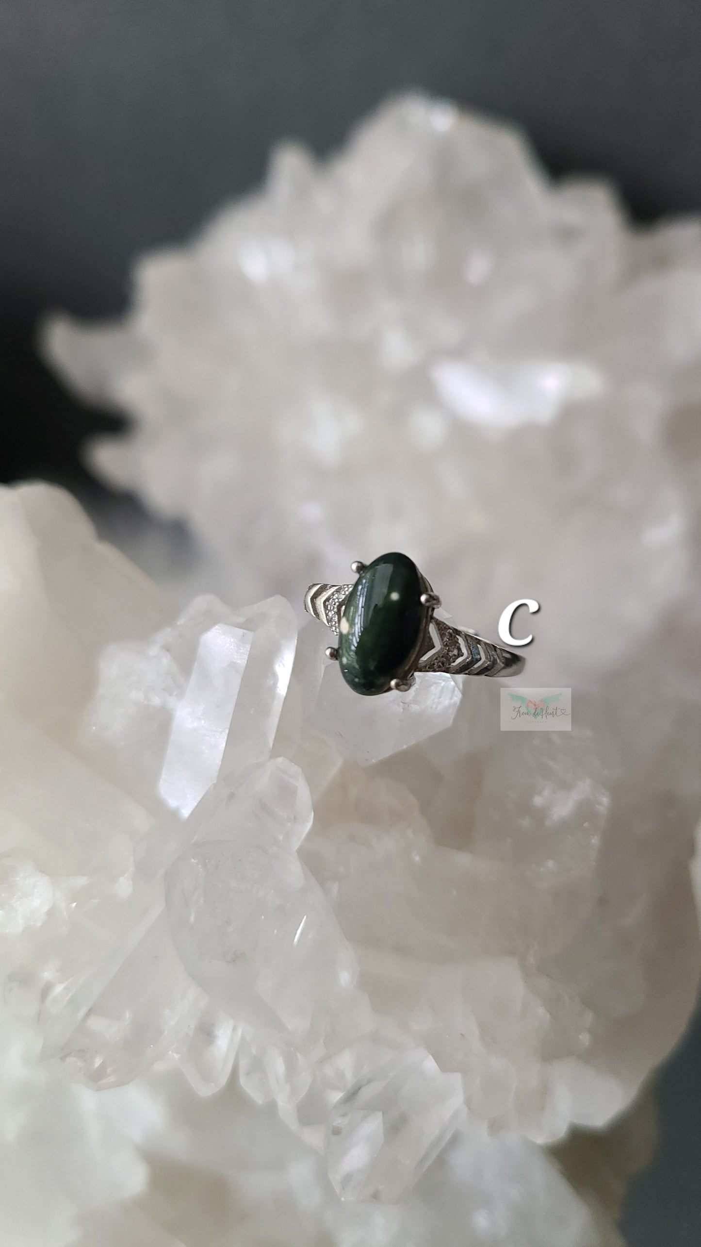 Ocean Jasper Rings 925 Silver (Adjustable)