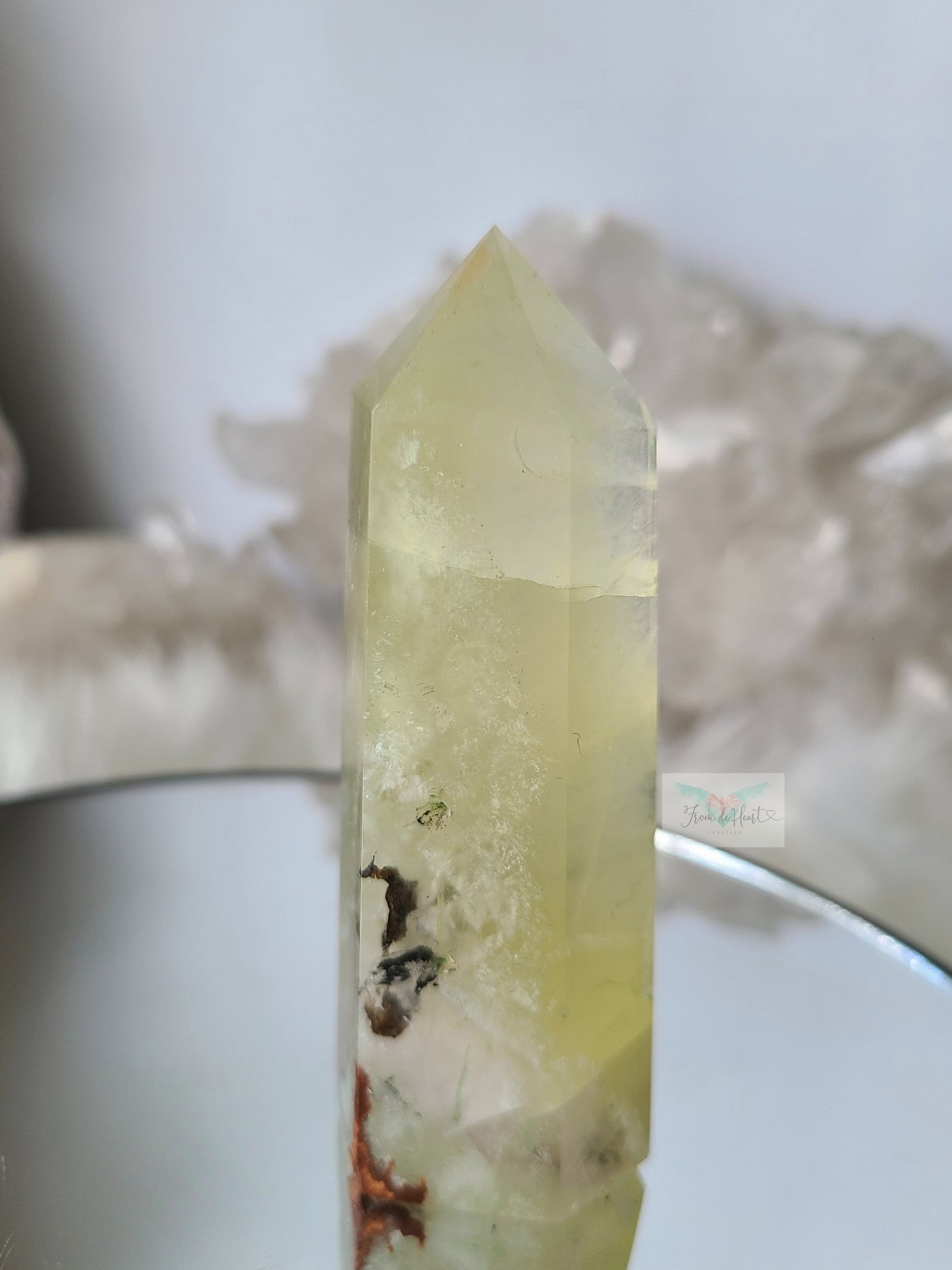 Lemon Yellow Dendritic Fluorite Tower (RARE)