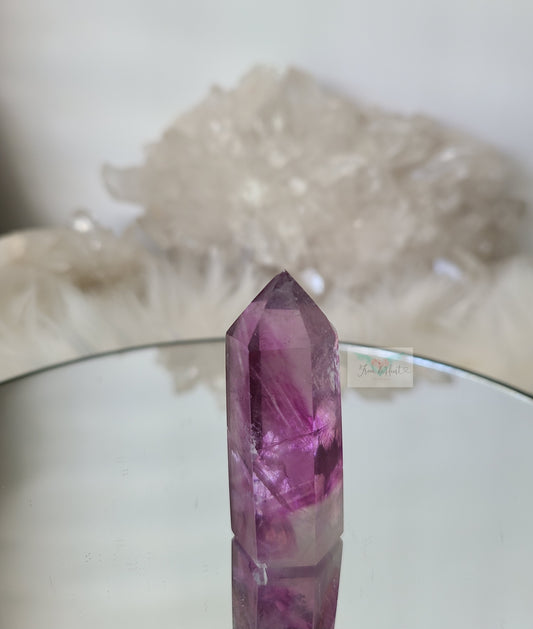 Pink Fluorite Tower (D)