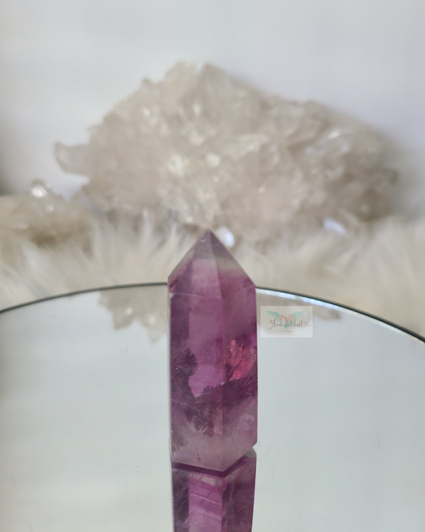 Pink Fluorite Tower (D)