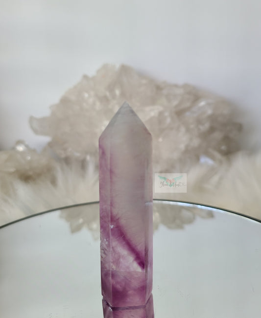 Watermelon Fluorite Tower (B)