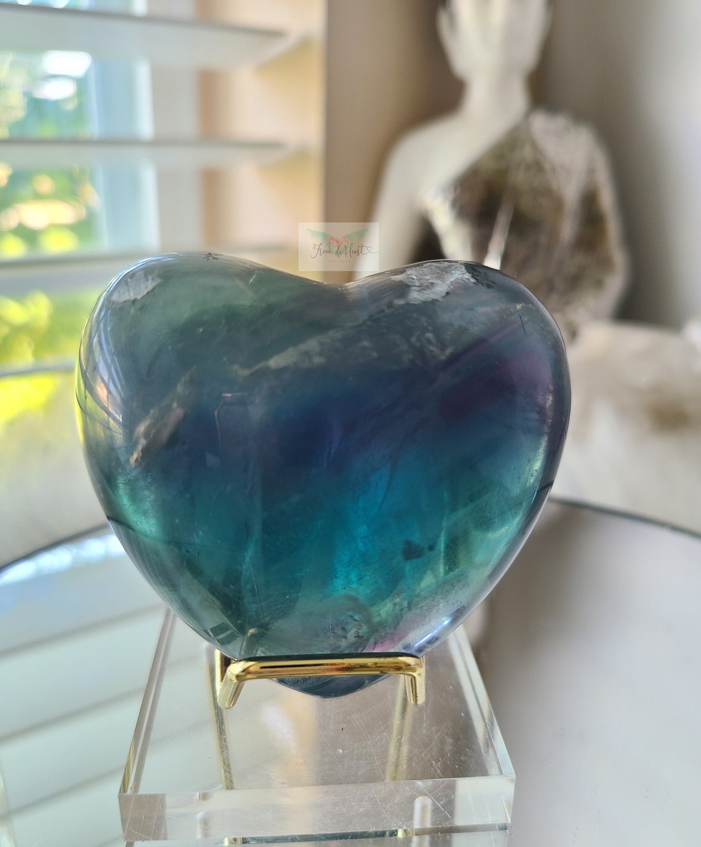 Fluorite Puffy Heart