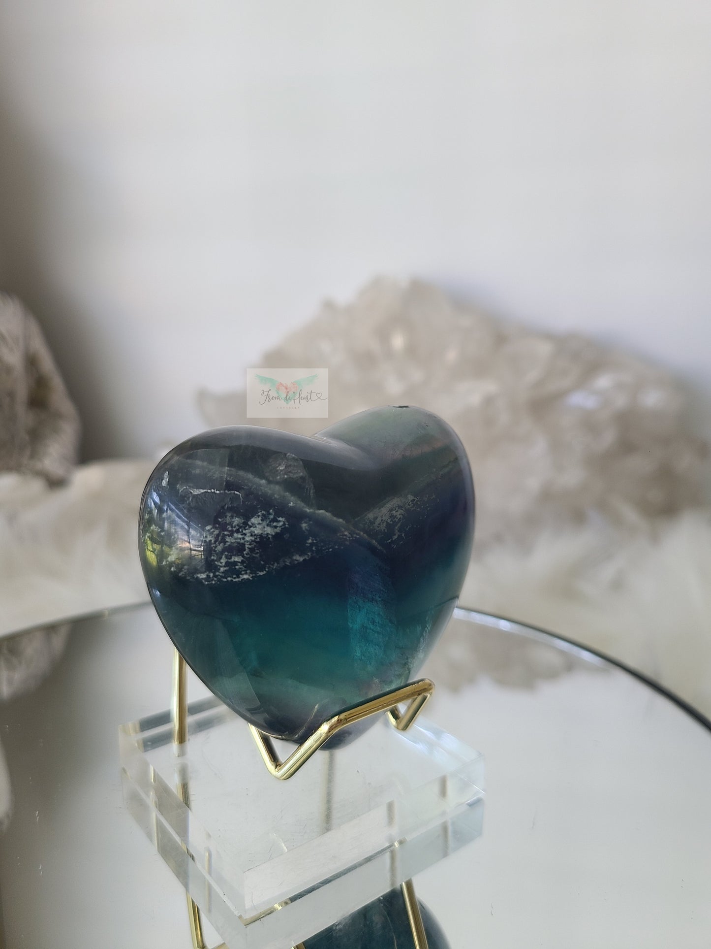 Fluorite Puffy Heart