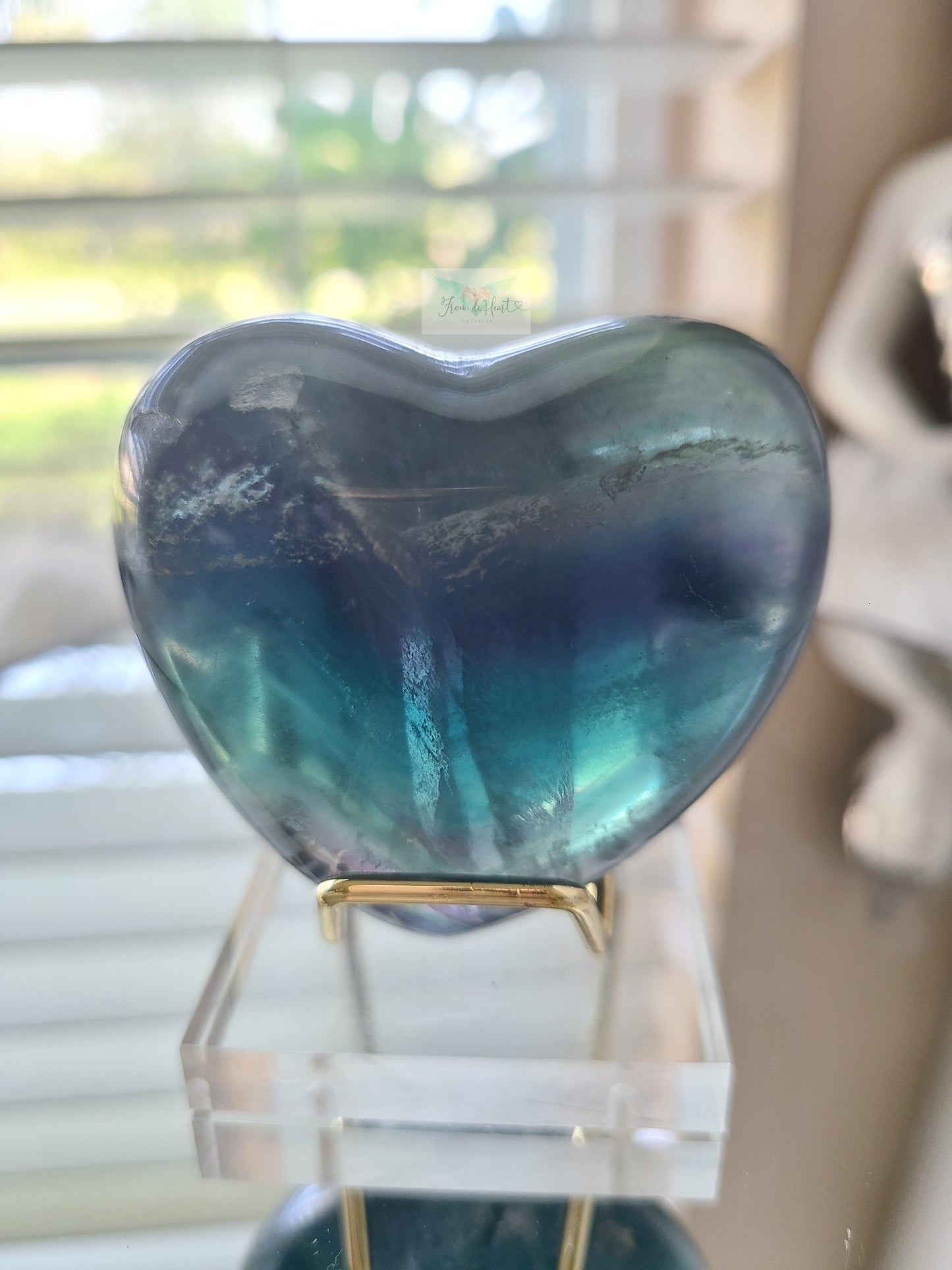 Fluorite Puffy Heart