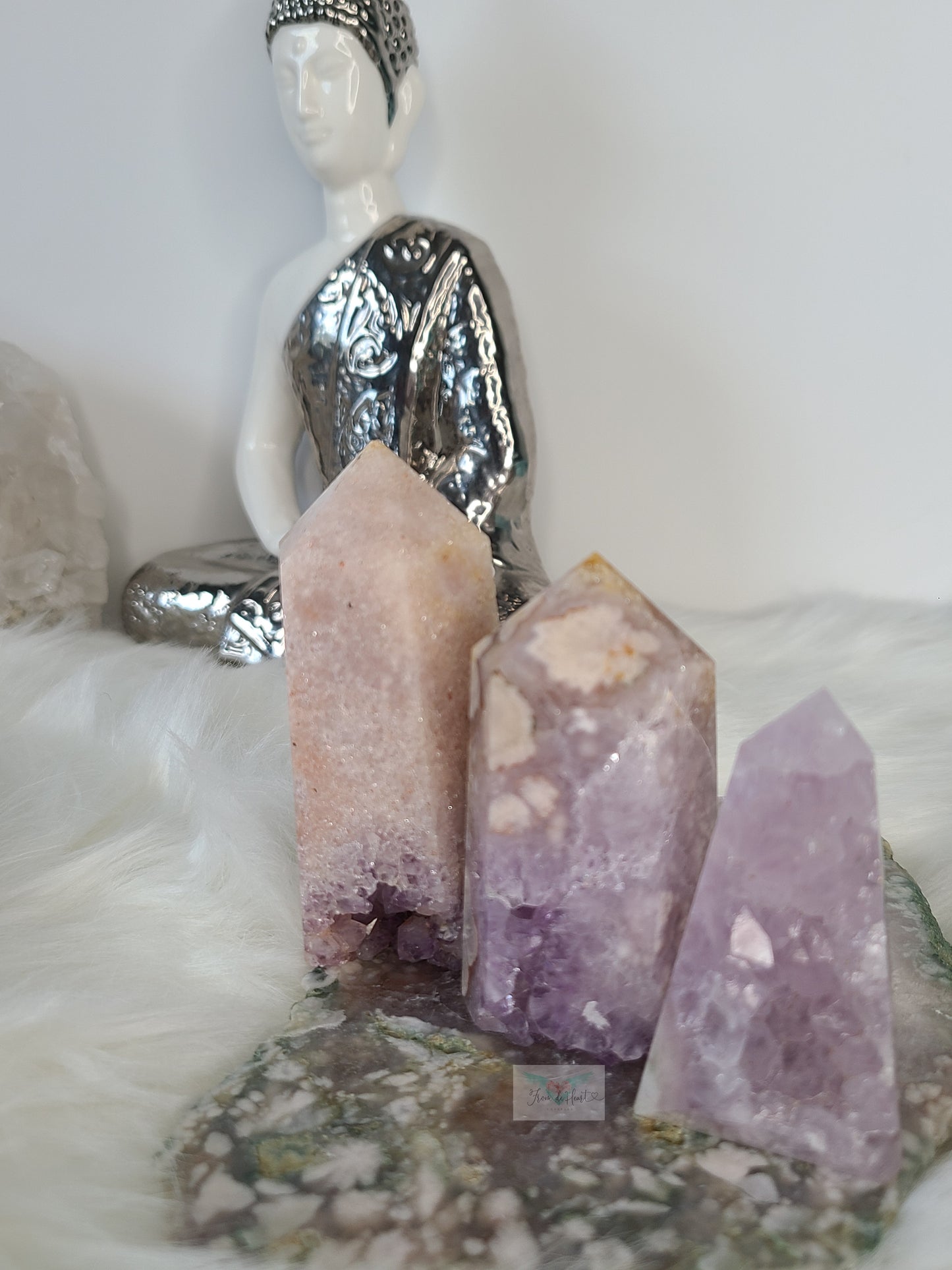 Amethyst Flower Agate Tower (SALE)