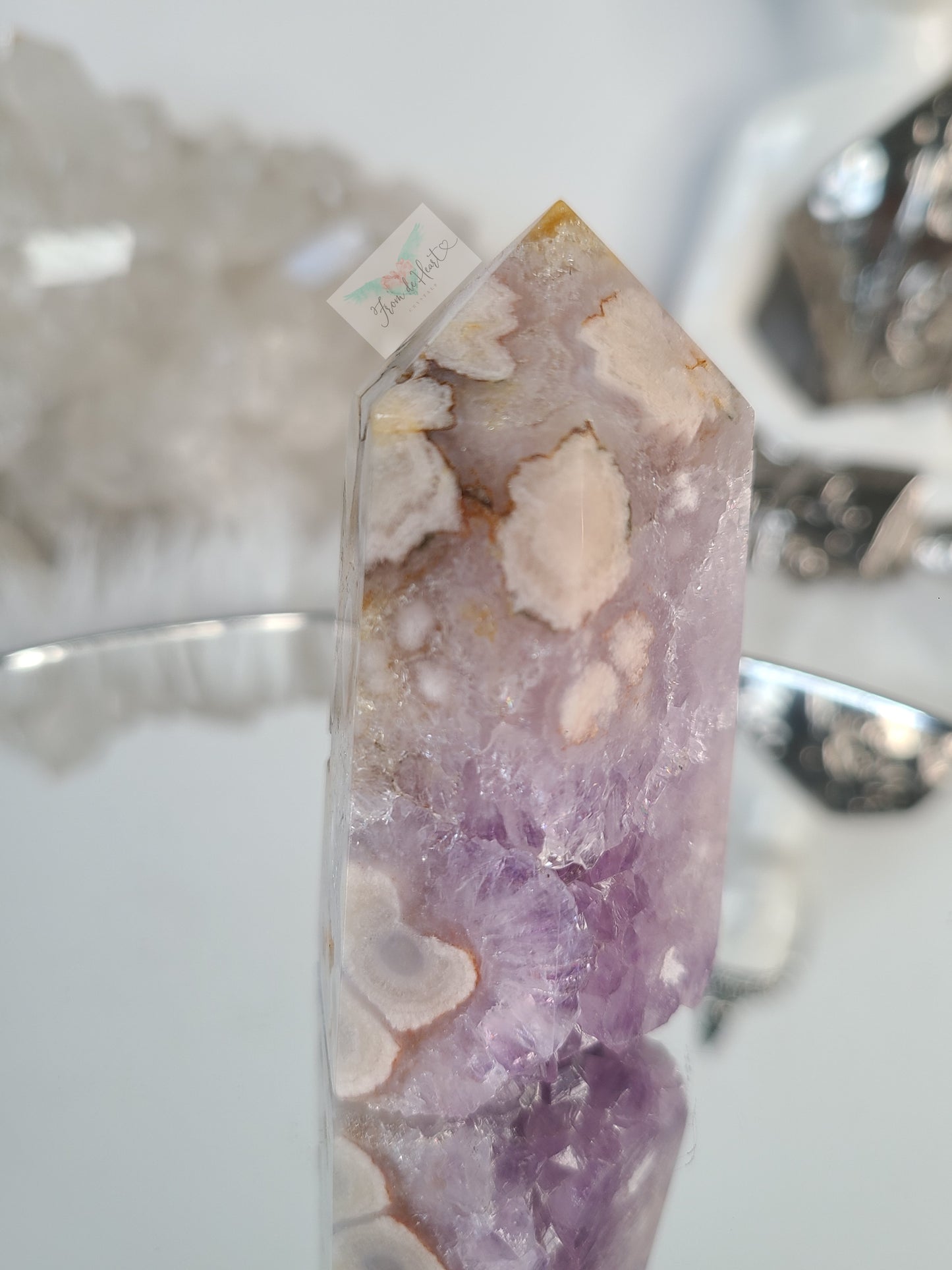 Amethyst Flower Agate Tower (SALE)