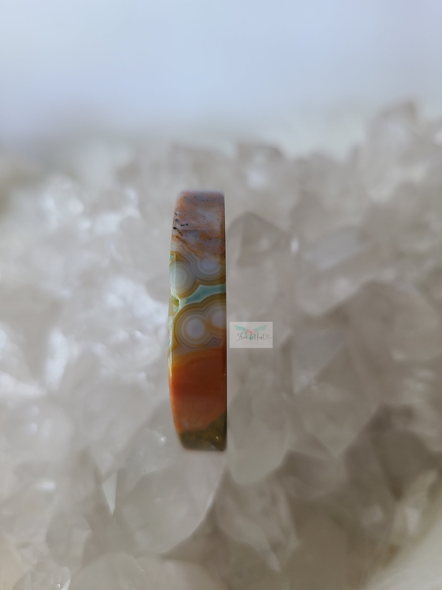 Rare Colorful Old Stock Ocean Jasper Slice (VERY RARE)