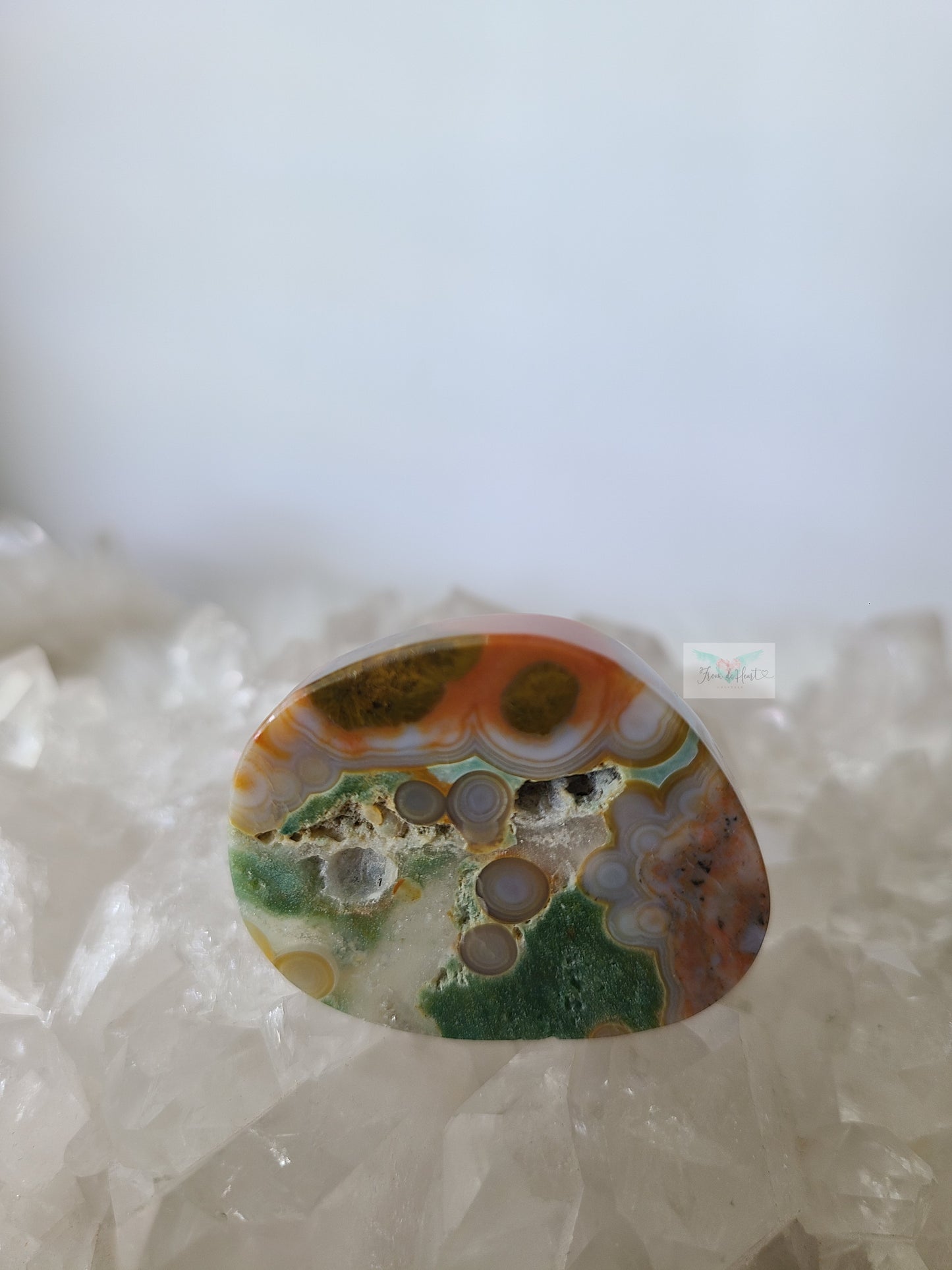 Rare Colorful Old Stock Ocean Jasper Slice (VERY RARE)