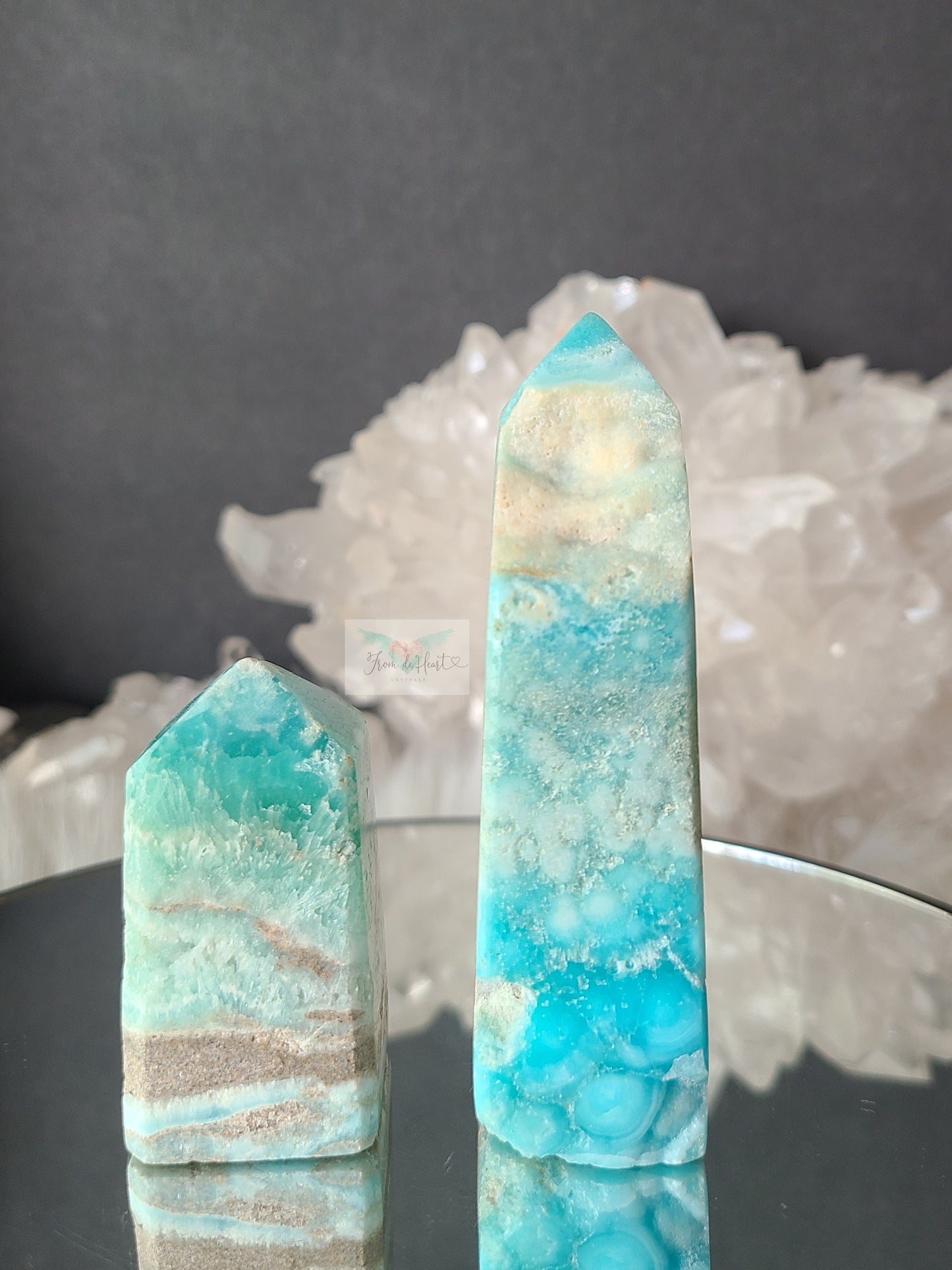 Blue Aragonite Tower (A and B)