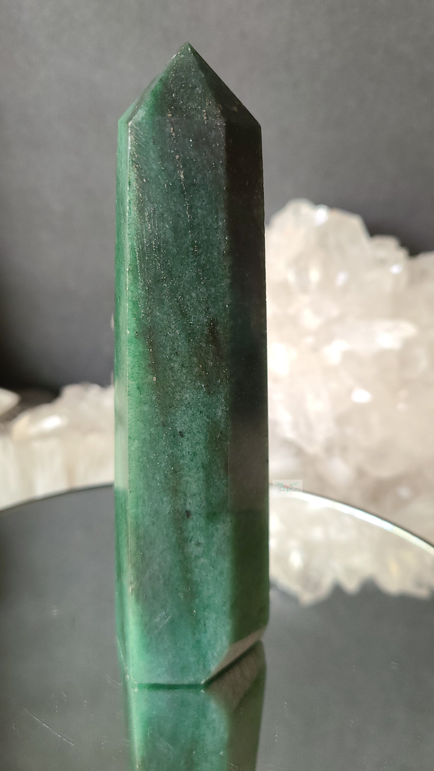 Green Aventurine Pyrite Tower (C)