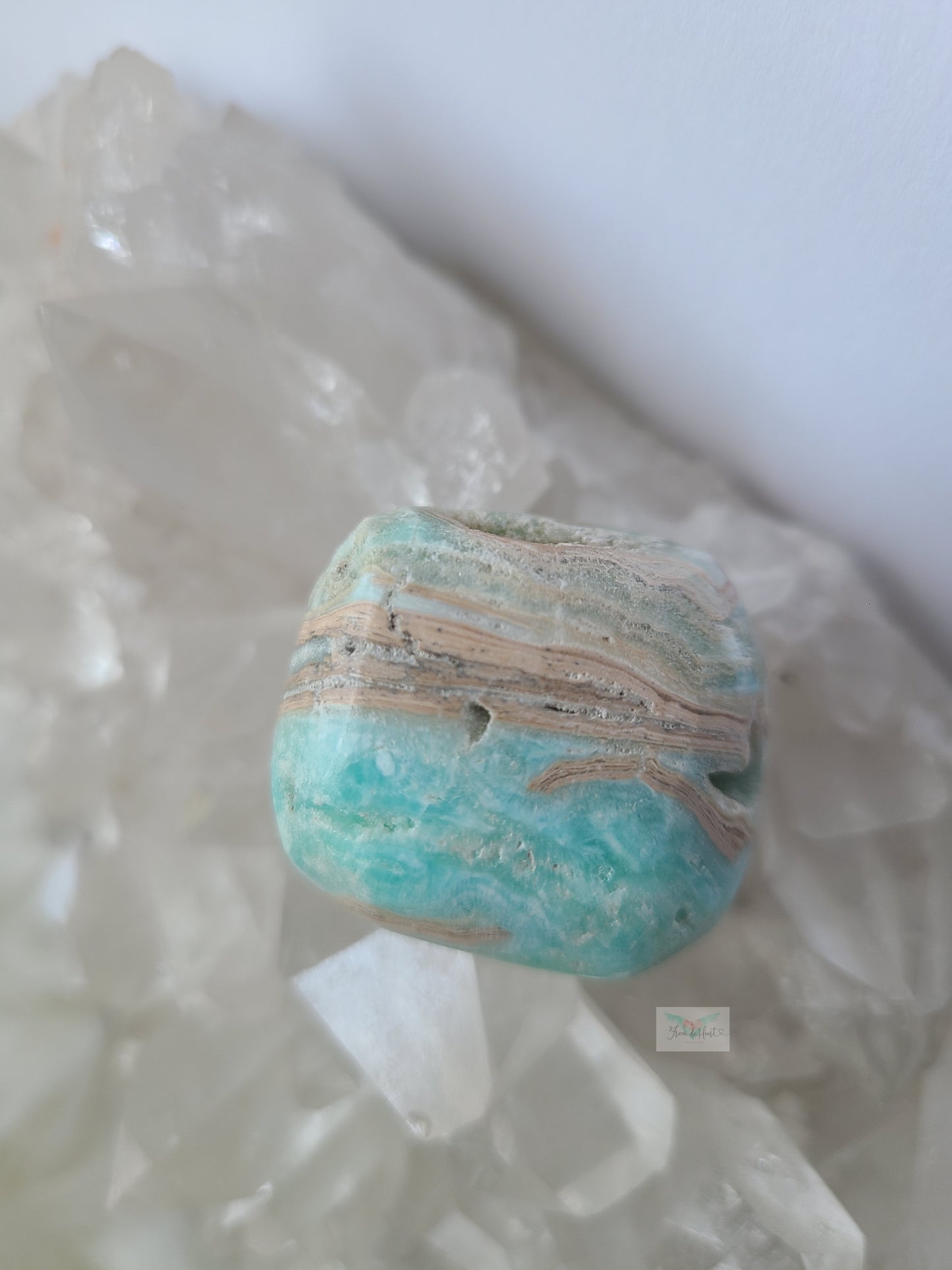 Blue Aragonite Tumbles (Intuitively Chosen)-High Quality