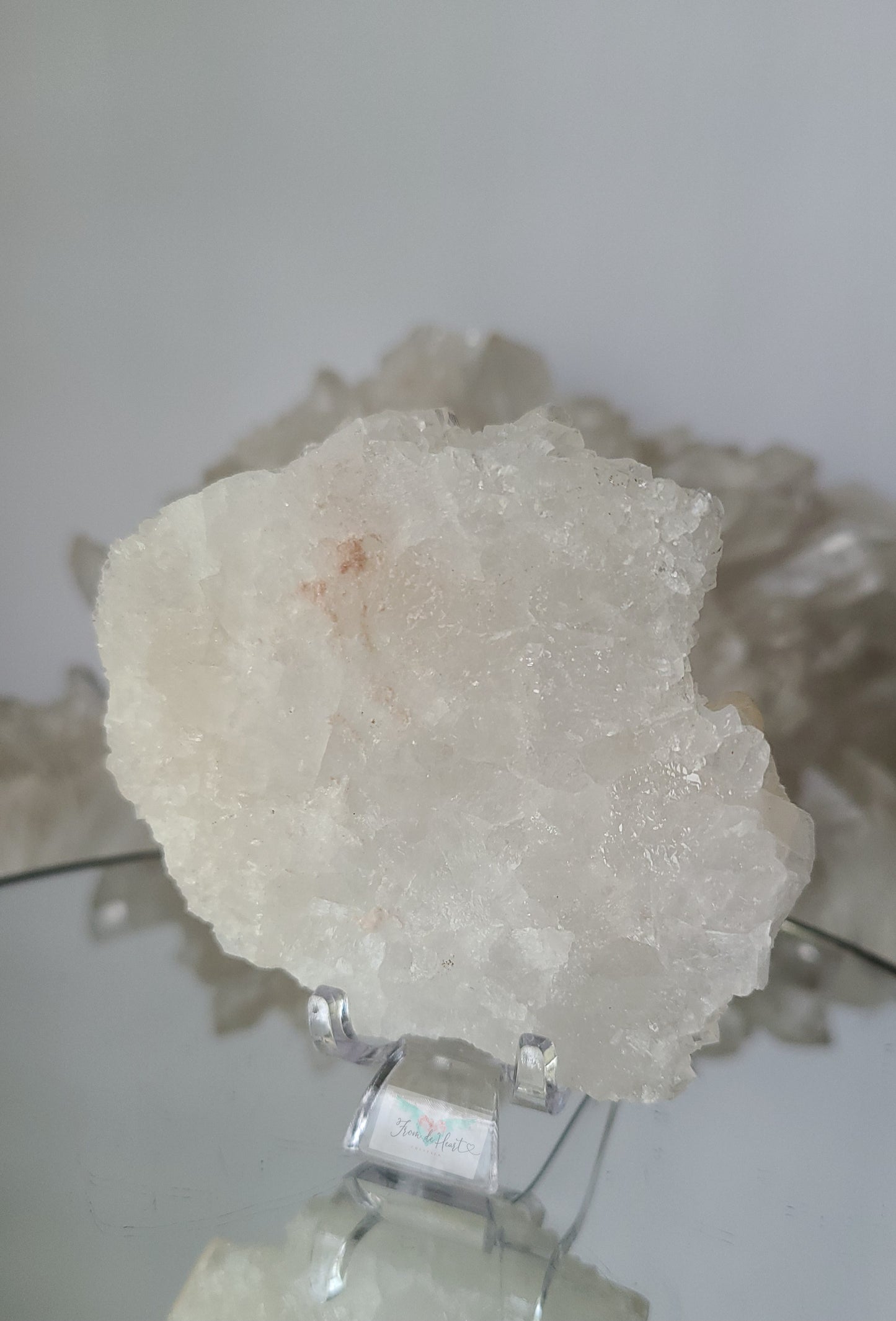 Apophyllite with Peach Stilbite Petals Cluster