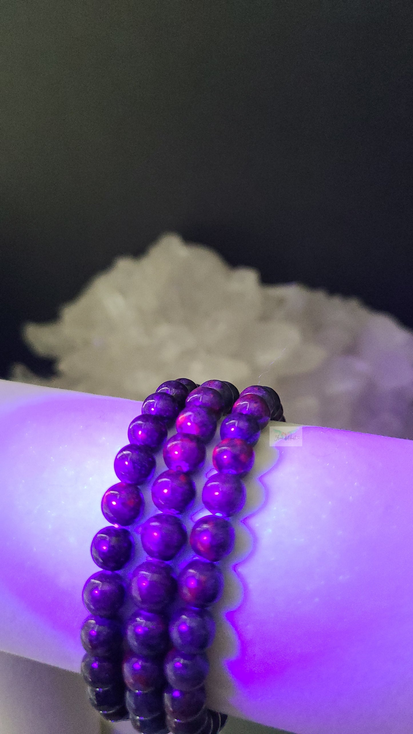 Ruby in Kyanite Bracelet (UV Reactive)