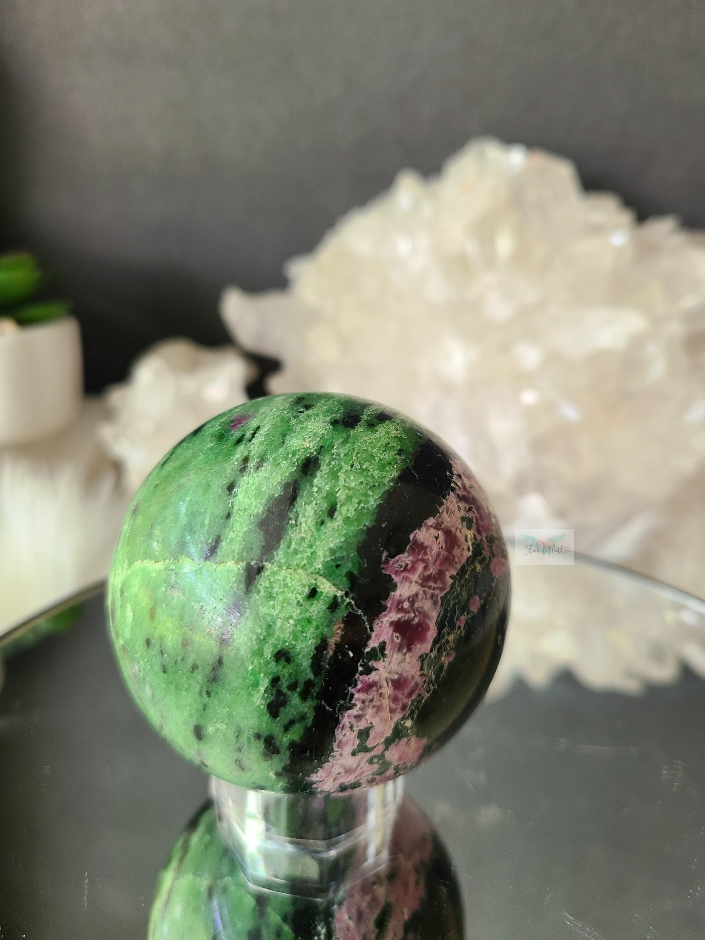 Ruby in Zoisite Sphere