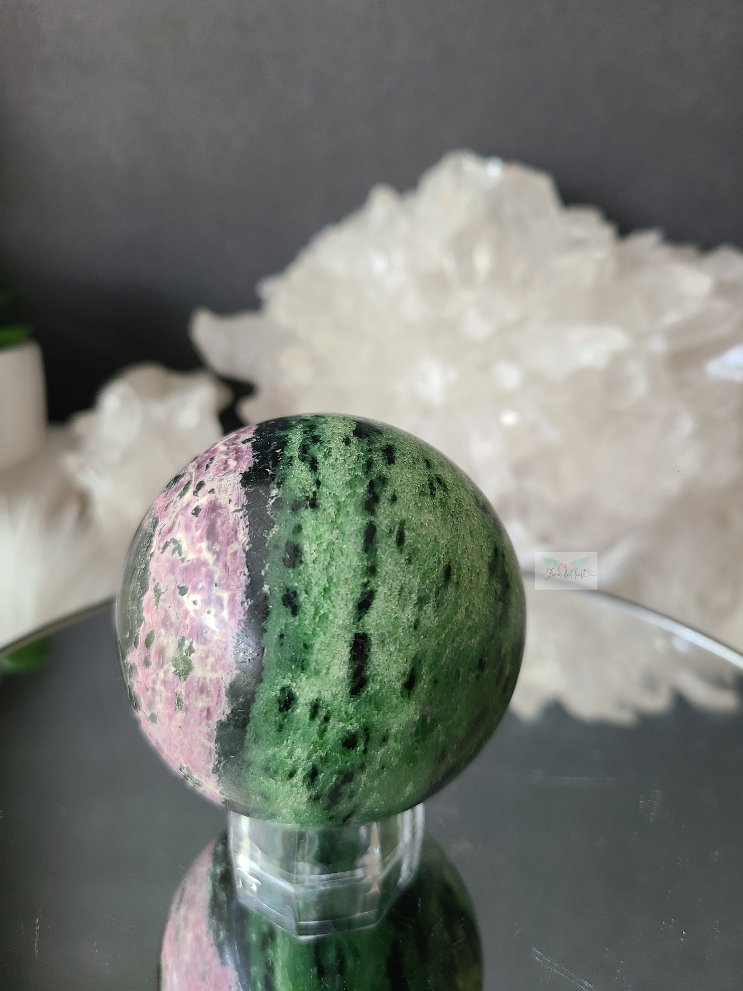 Ruby in Zoisite Sphere