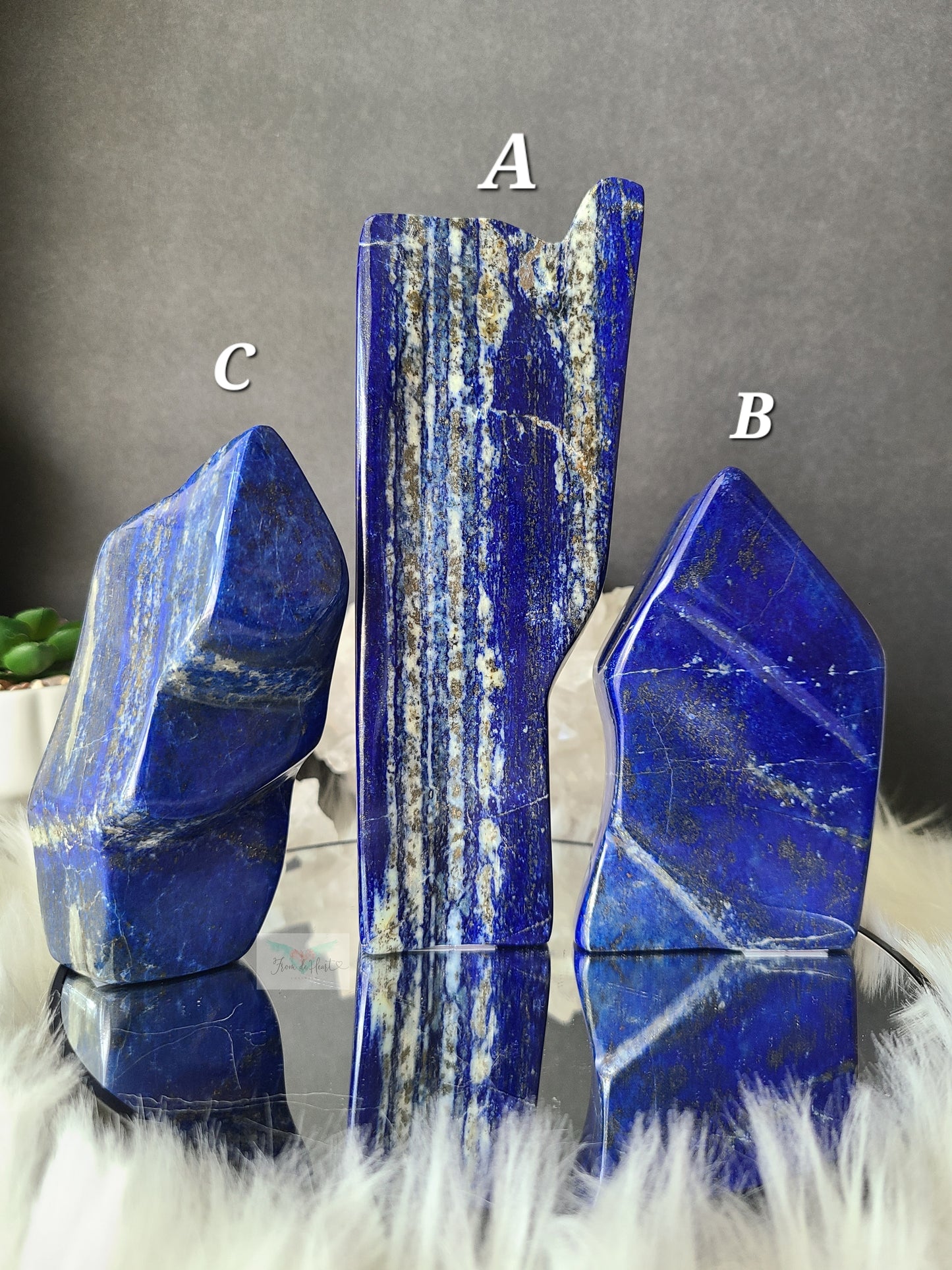 Lapis Lazuli Pyrite Freeform (A,B,C)