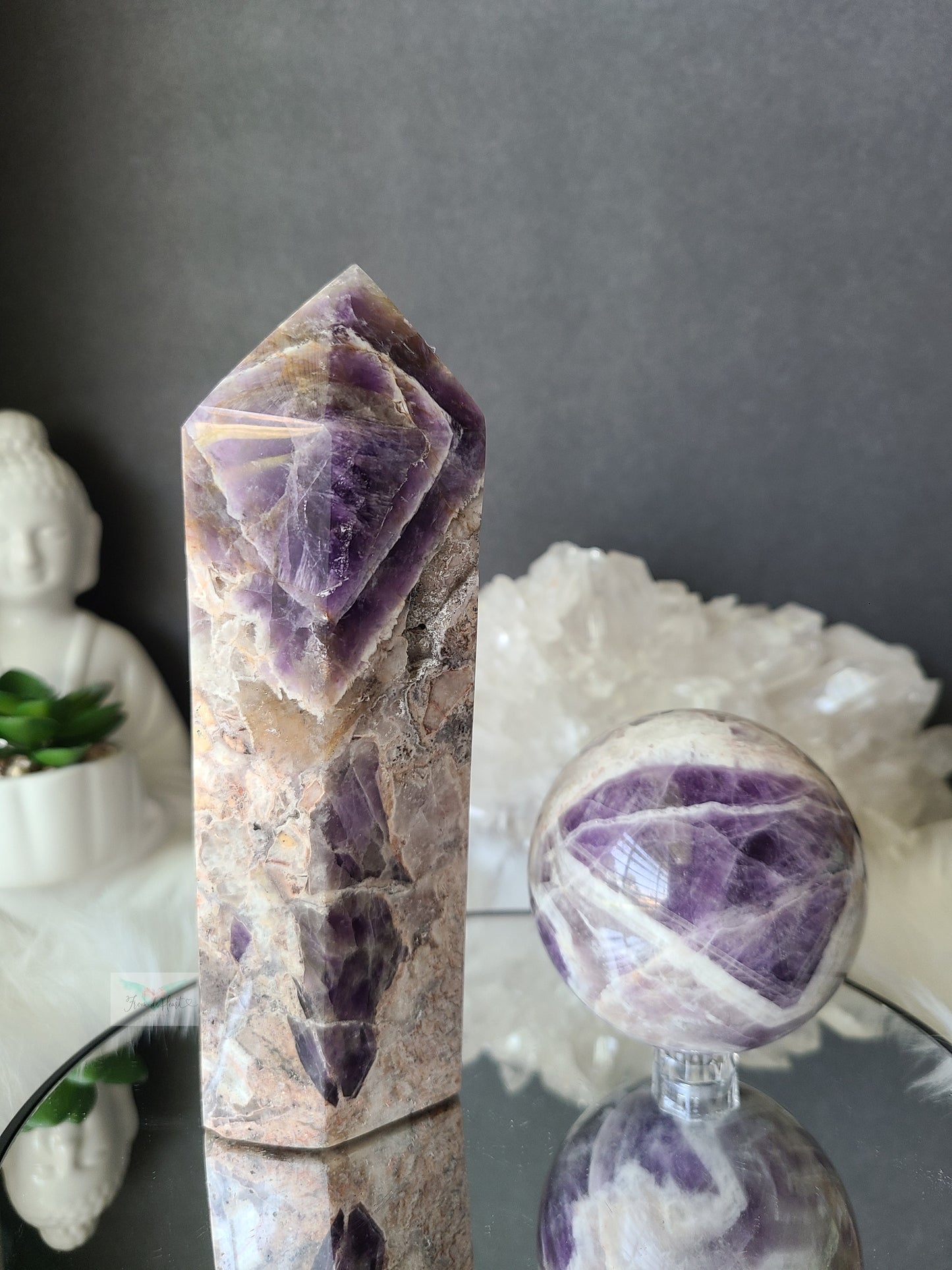 Pink Chevron Amethyst