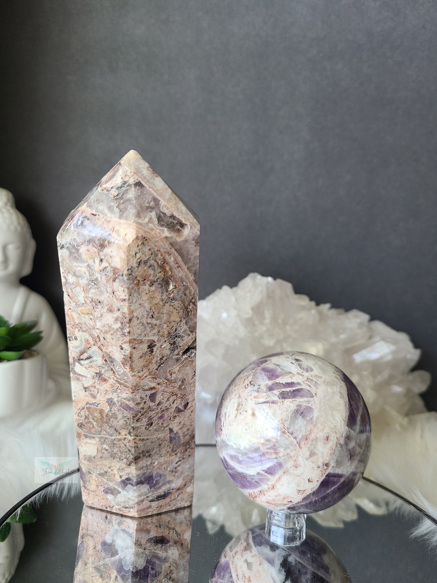 Pink Chevron Amethyst