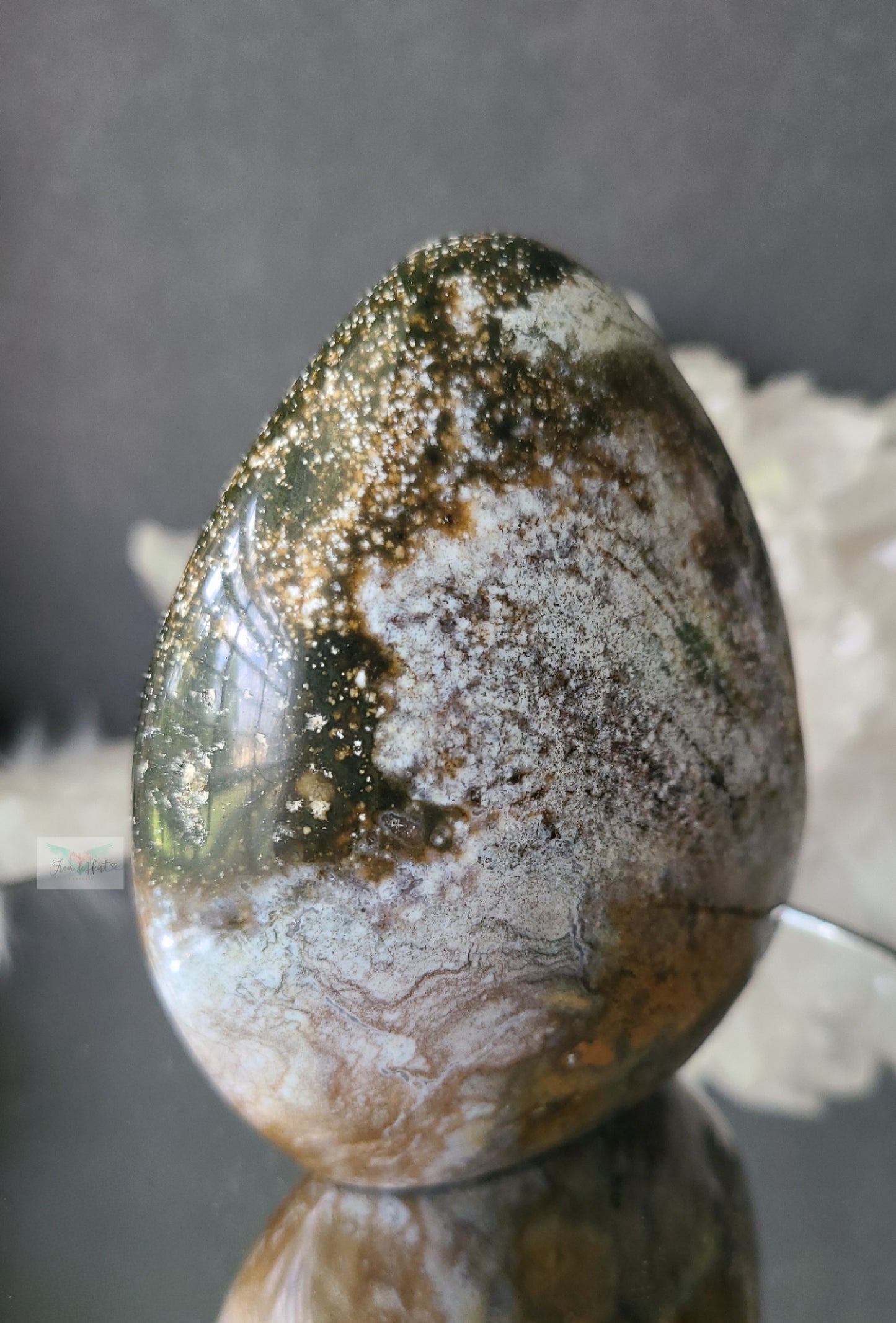 Druzy Ocean Jasper Freeform (Rare Find)