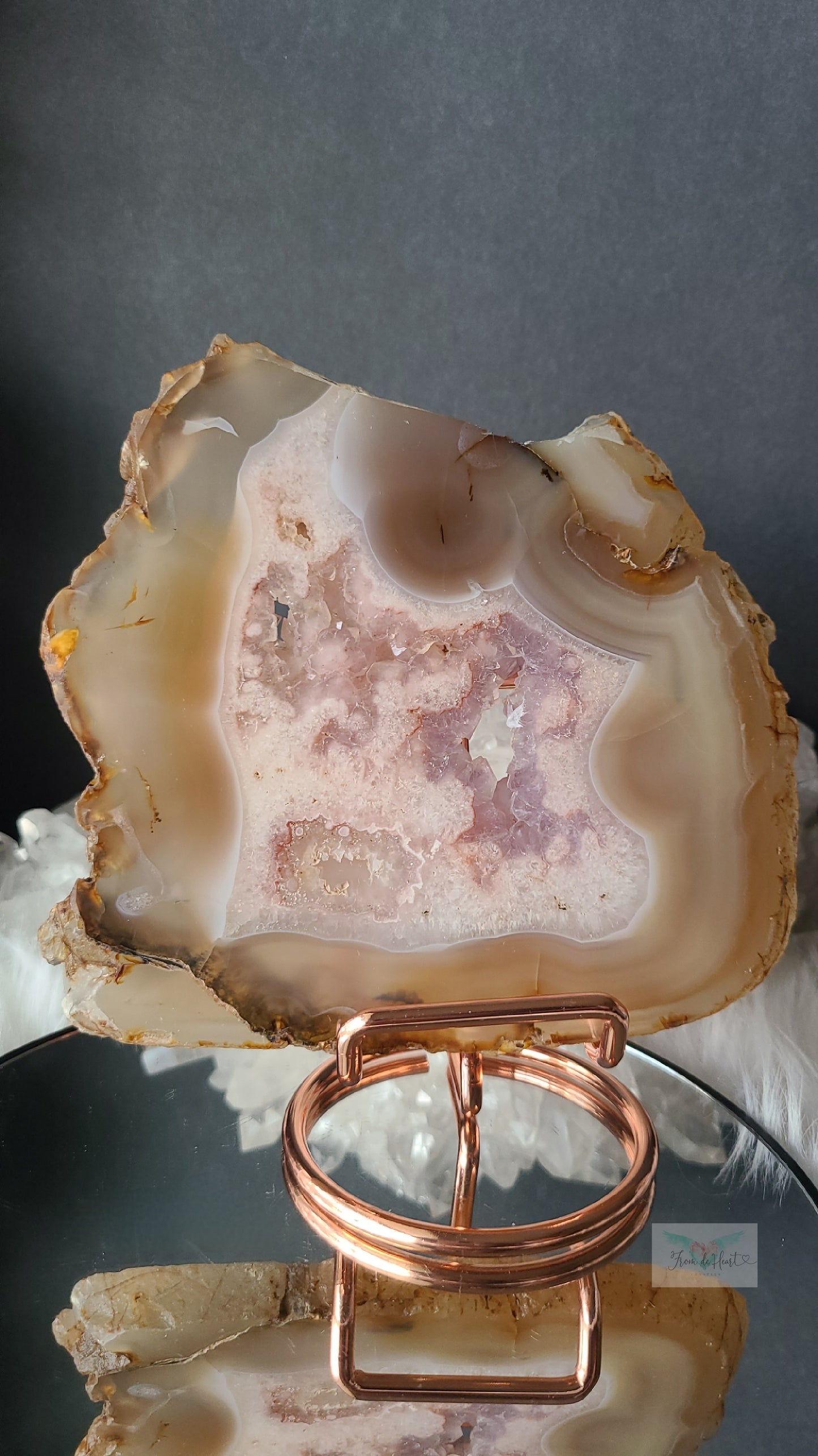 Pink Amethyst Agate Slab