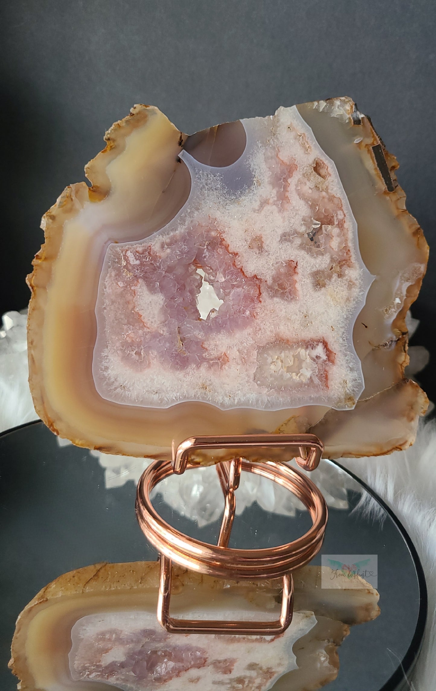 Pink Amethyst Agate Slab