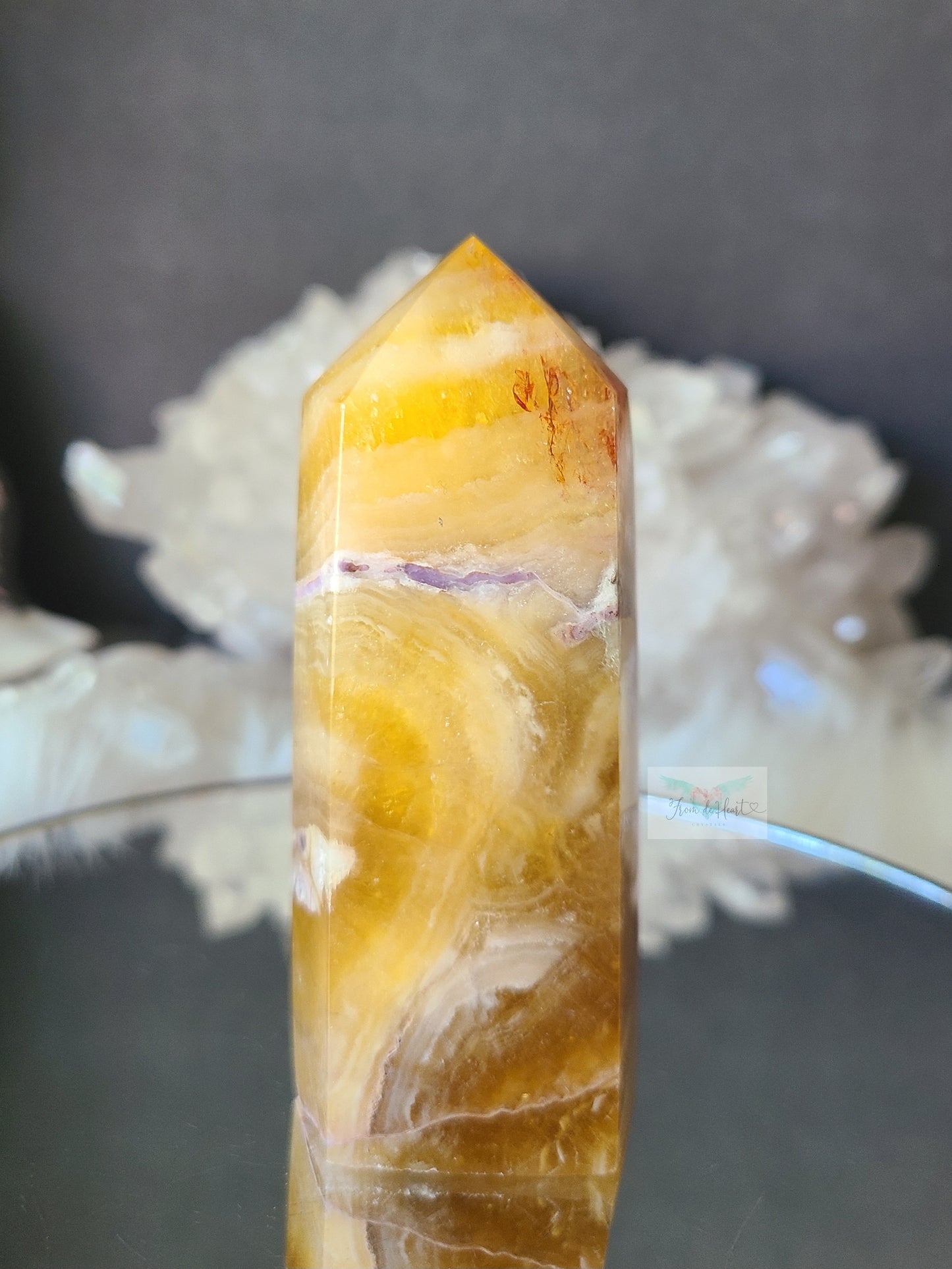 Golden Yellow Fluorite Tower