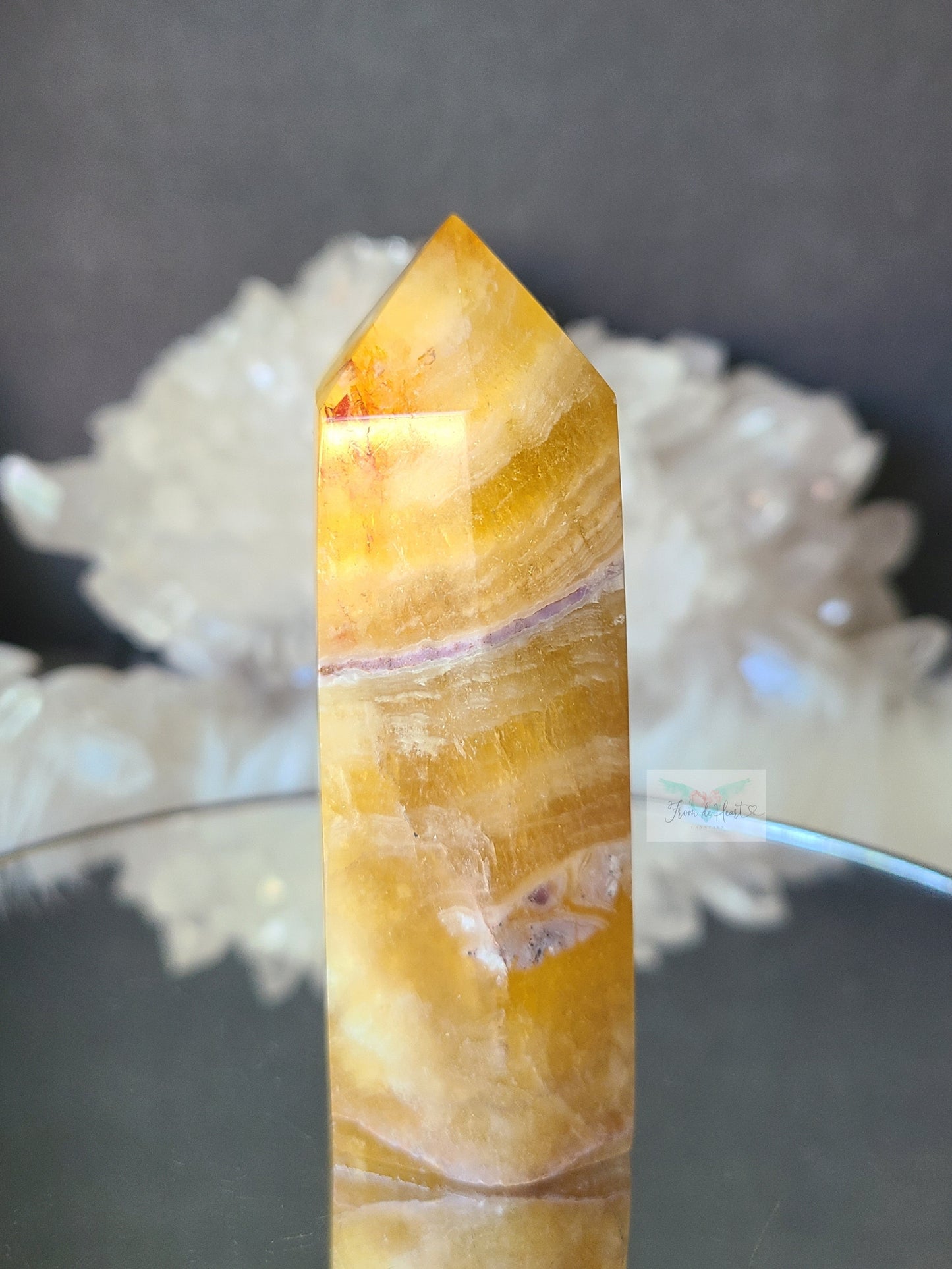 Golden Yellow Fluorite Tower