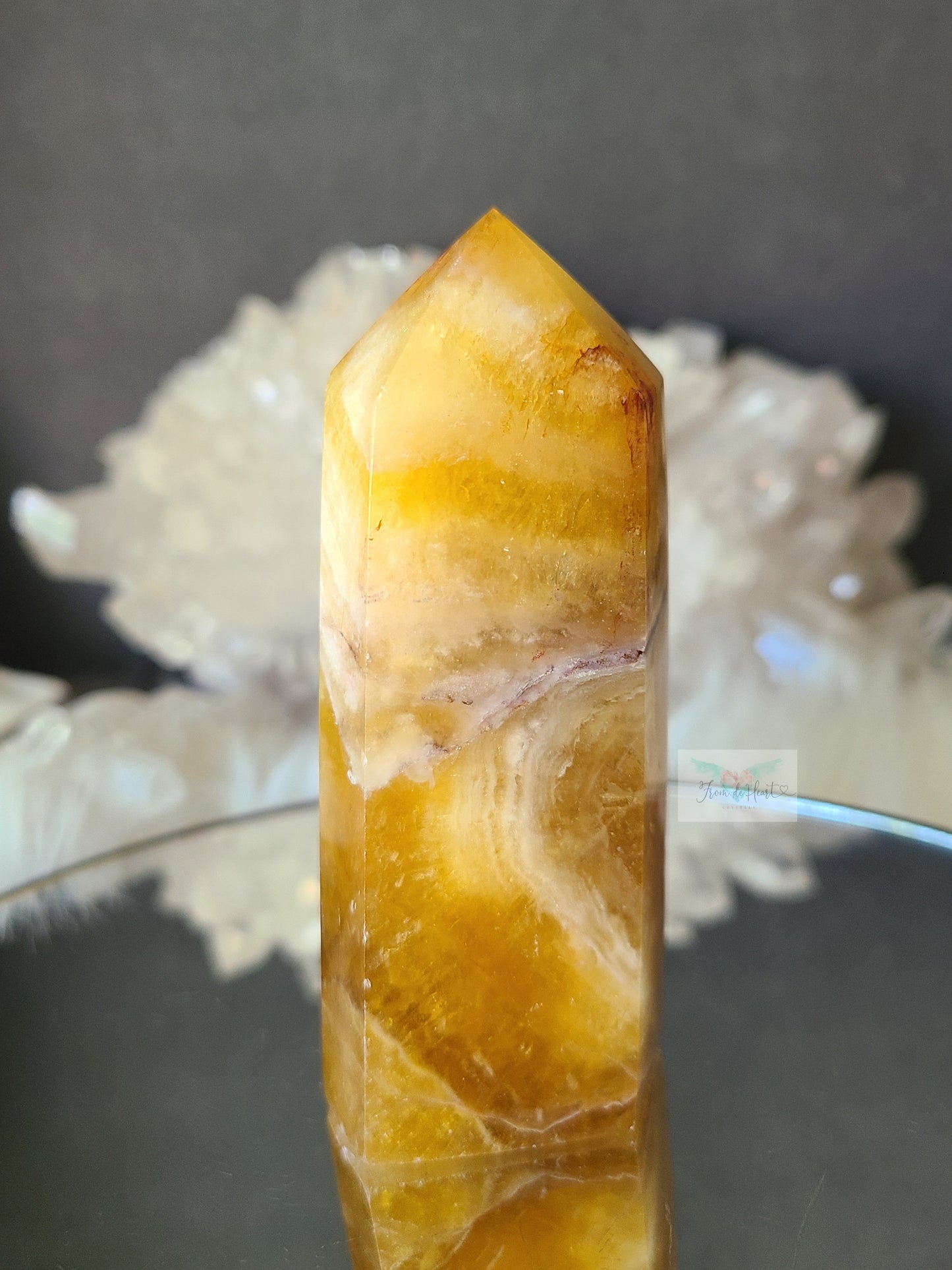 Golden Yellow Fluorite Tower