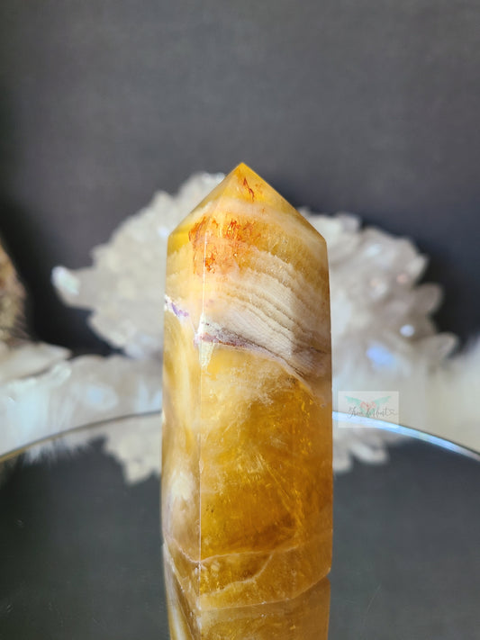 Golden Yellow Fluorite Tower