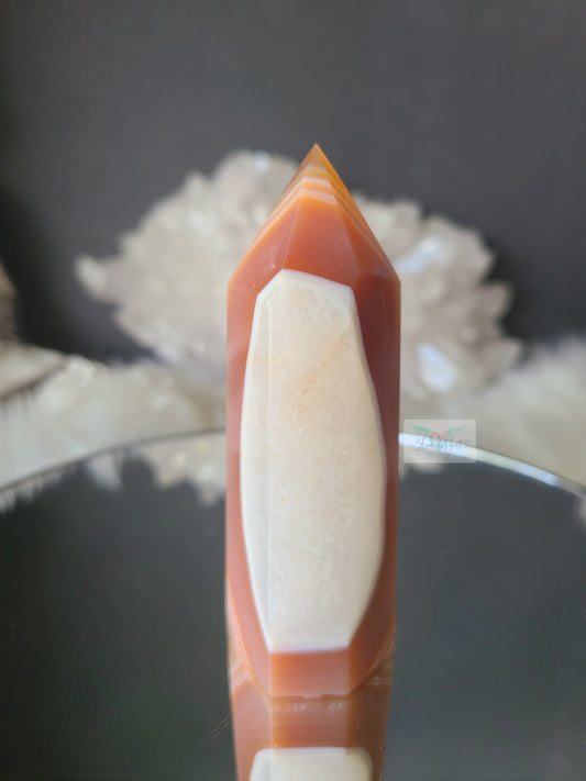 Striped Carnelian Quartz Tower (High Quality)