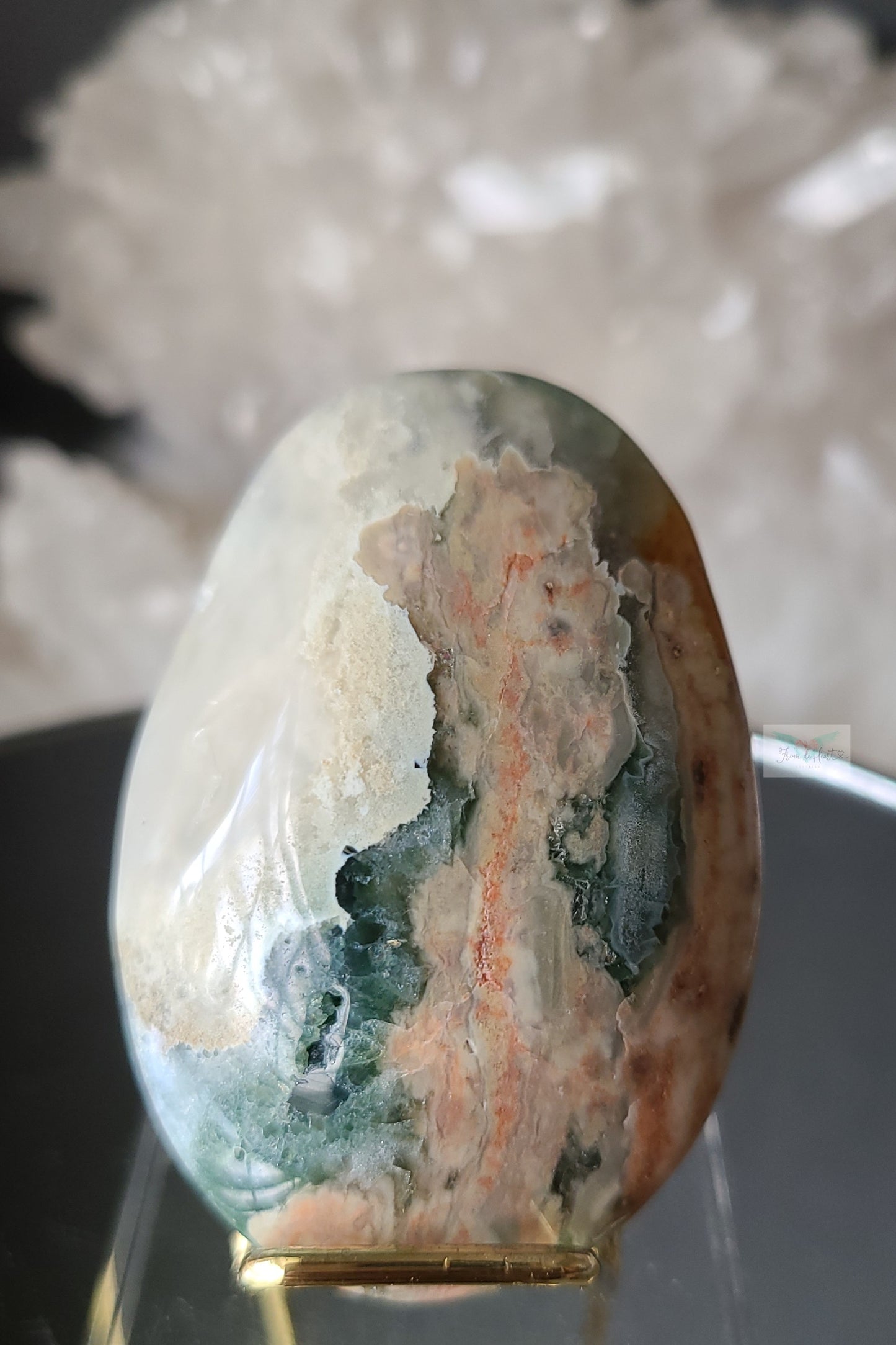 Flowery Jelly Ocean Jasper Palmstone