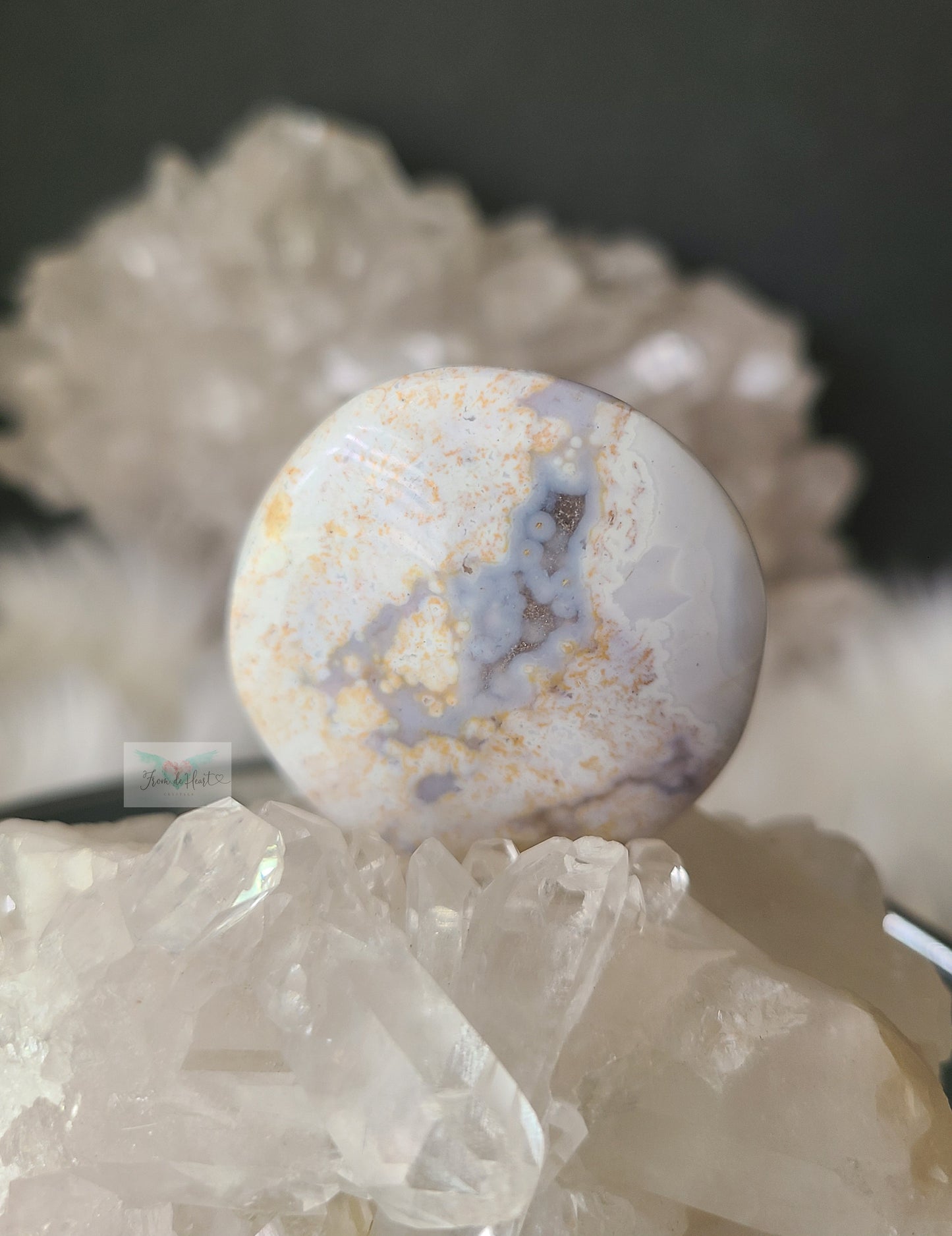 Ocean Jasper Slice and Palmstone