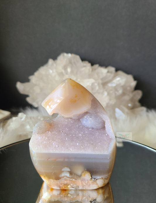 Druzy Botroidal Flower Agate Flame