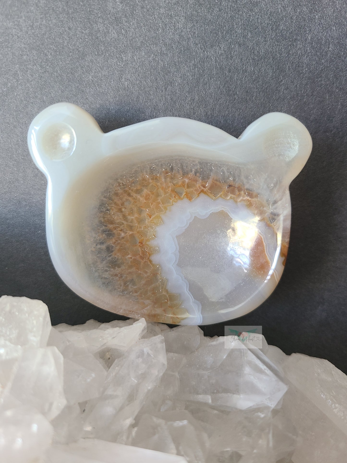 Agate Teddy Bear Bowls (with Rainbows)