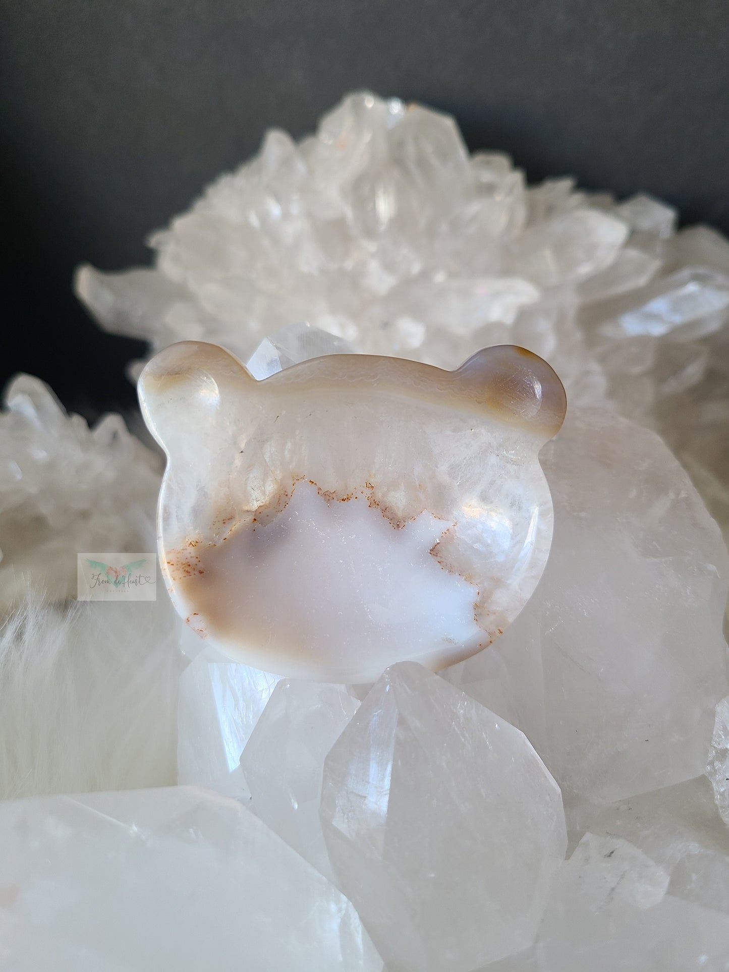 Agate Teddy Bear Bowls (with Rainbows)