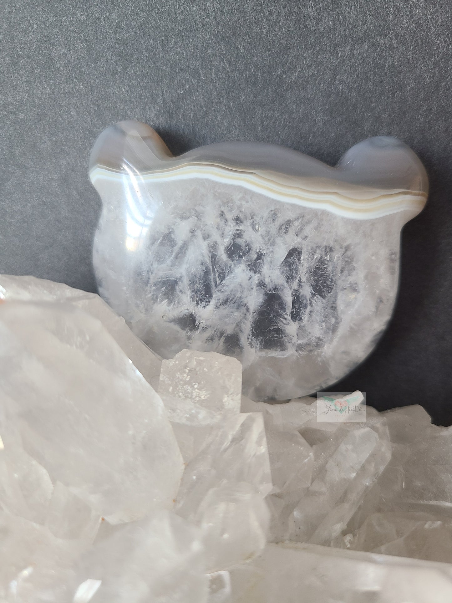 Agate Teddy Bear Bowls (with Rainbows)
