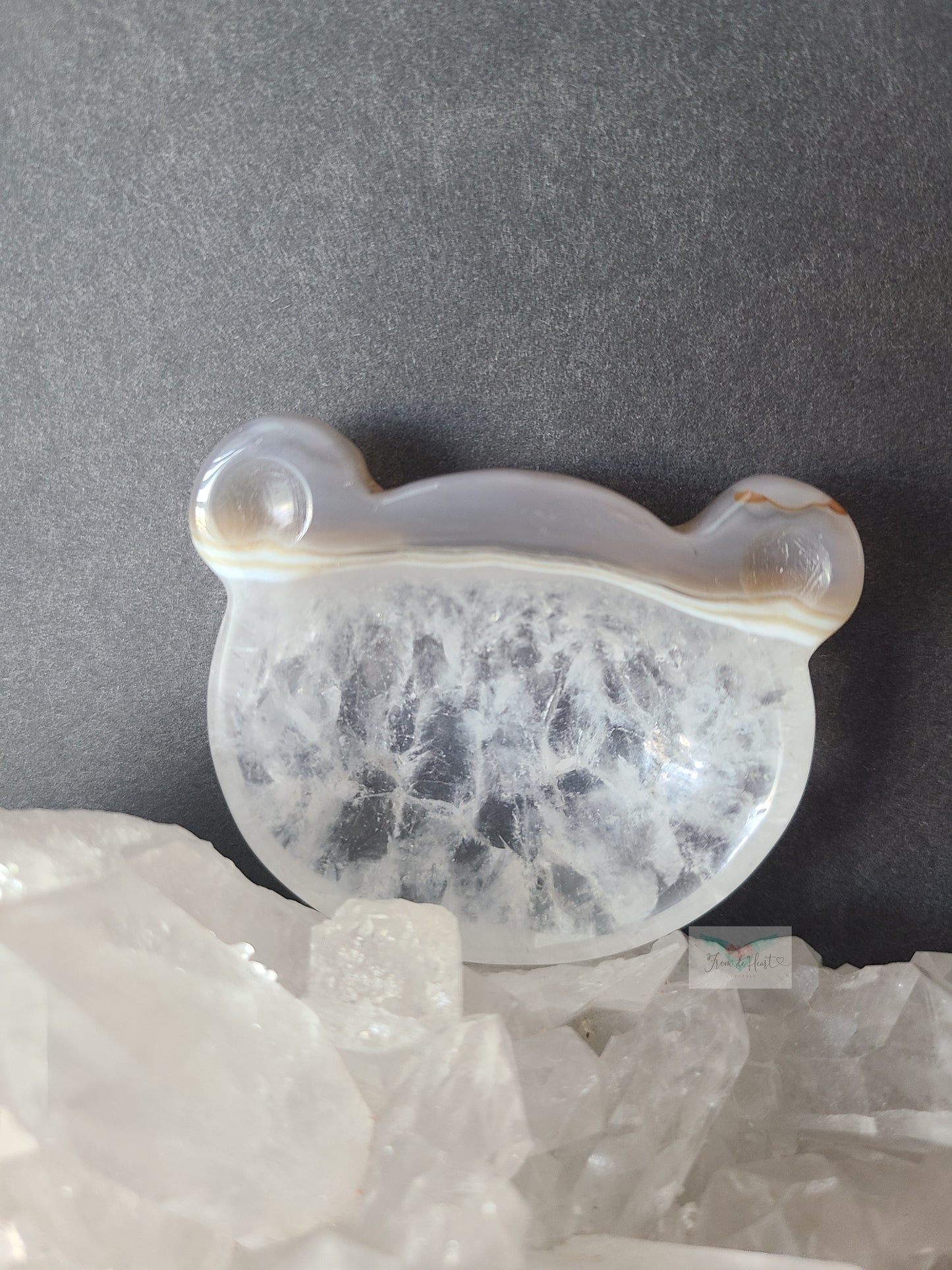 Agate Teddy Bear Bowls (with Rainbows)