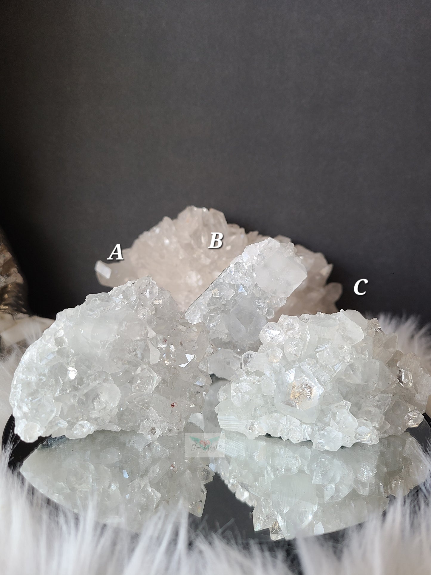 Apophyllite Clusters (Grade A)