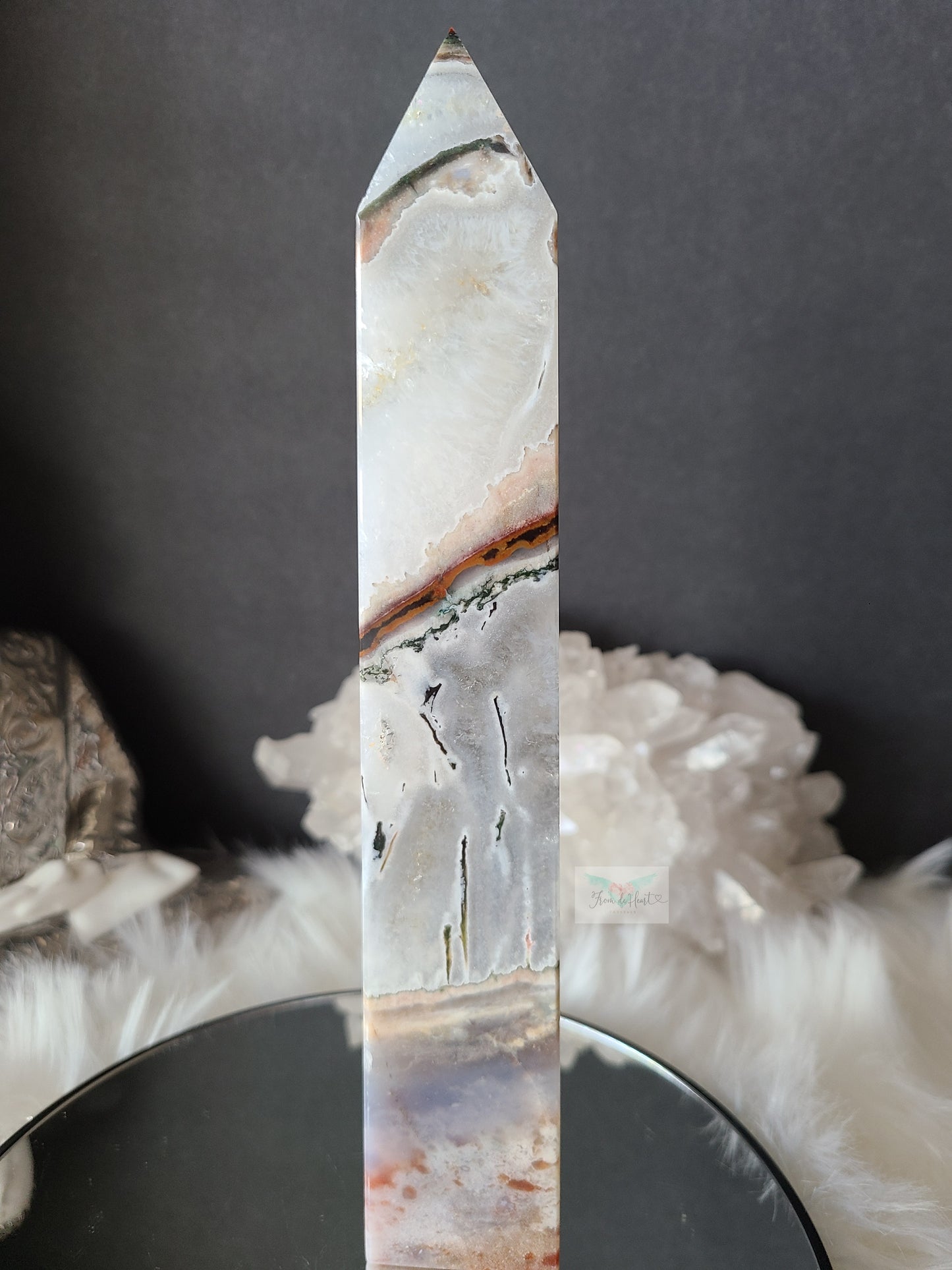 Quartz Ocean Jasper Tower (RARE FIND)