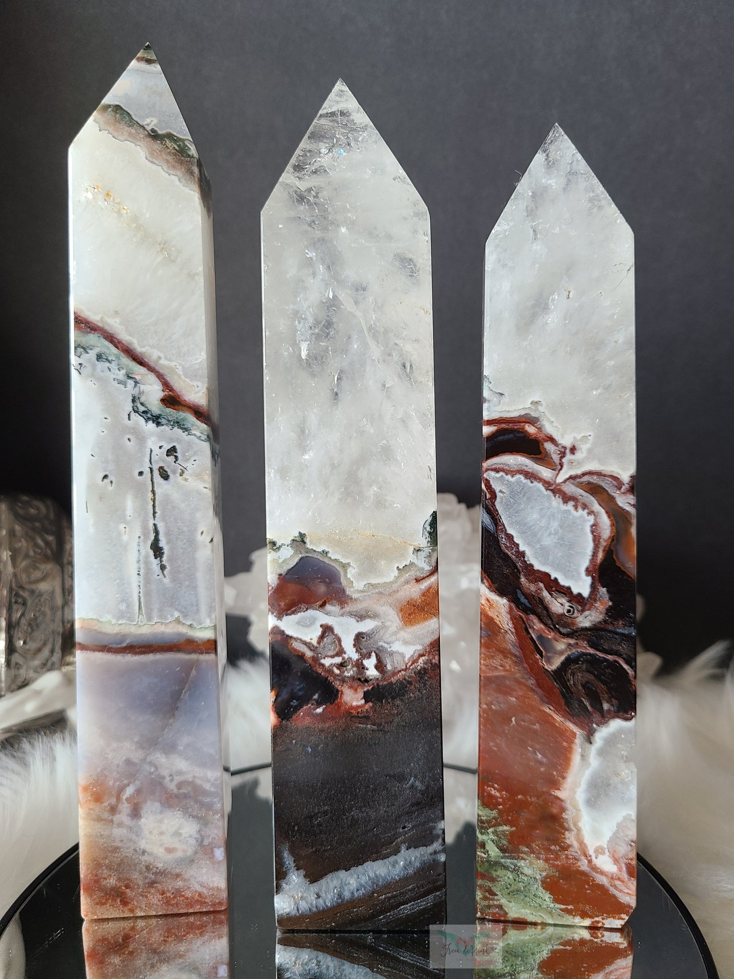 Quartz Ocean Jasper Tower (RARE FIND)