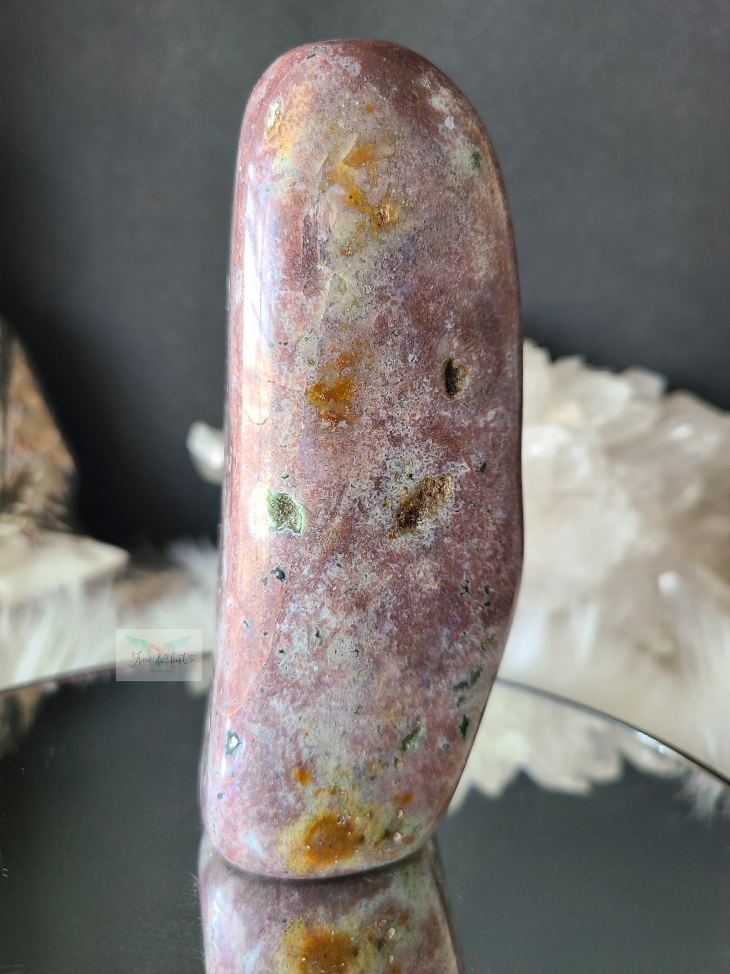 Pink Orbicular Ocean Jasper Freeform