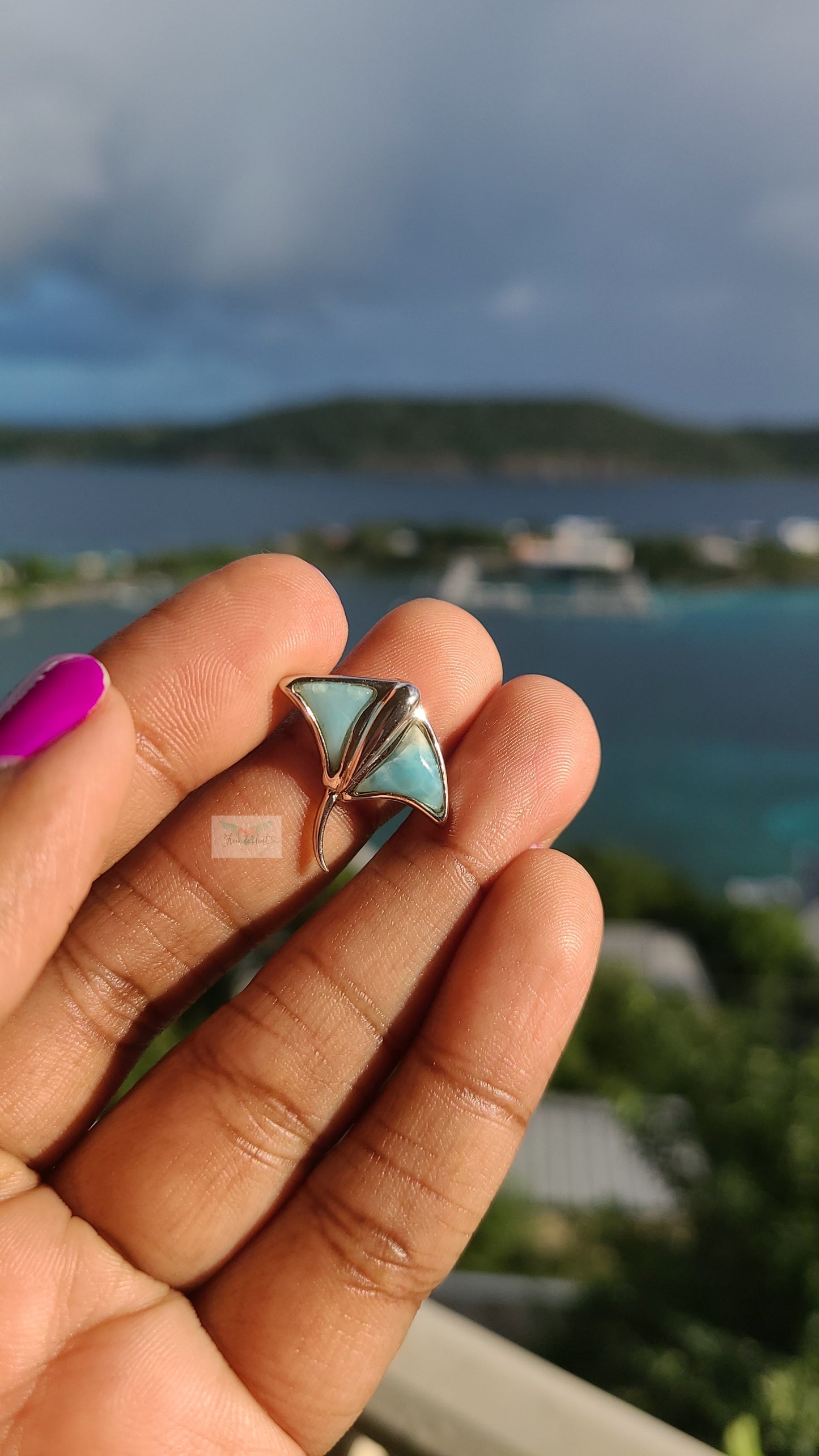 Larimar Stingray Pendant