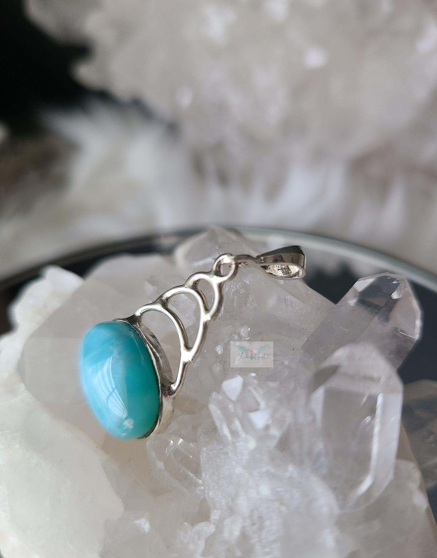 Elegant AAA Larimar Pendant