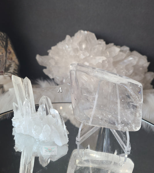 Clear Quartz Bowl and Cluster Pair (A)