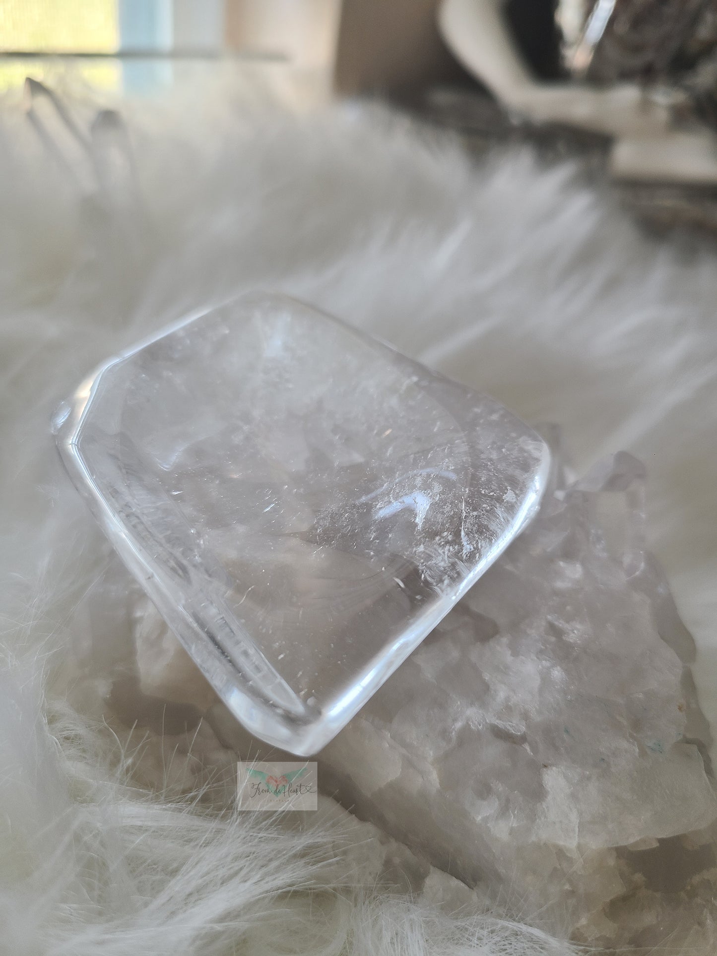 Clear Quartz Bowl and Cluster Pair (A)