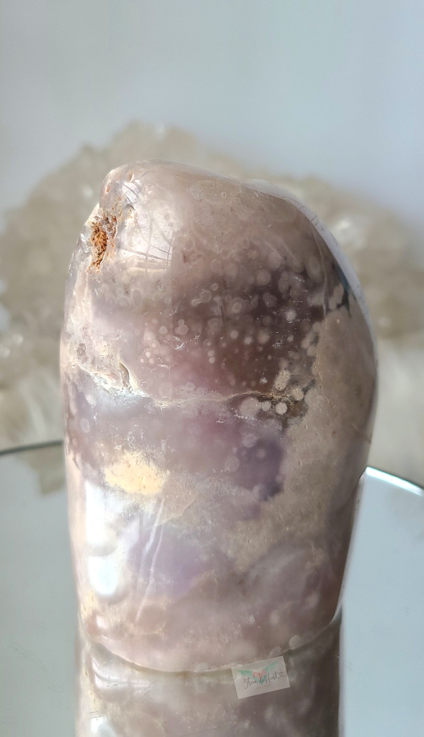 Botryoidal Pink Amethyst Cutbase (RARE)